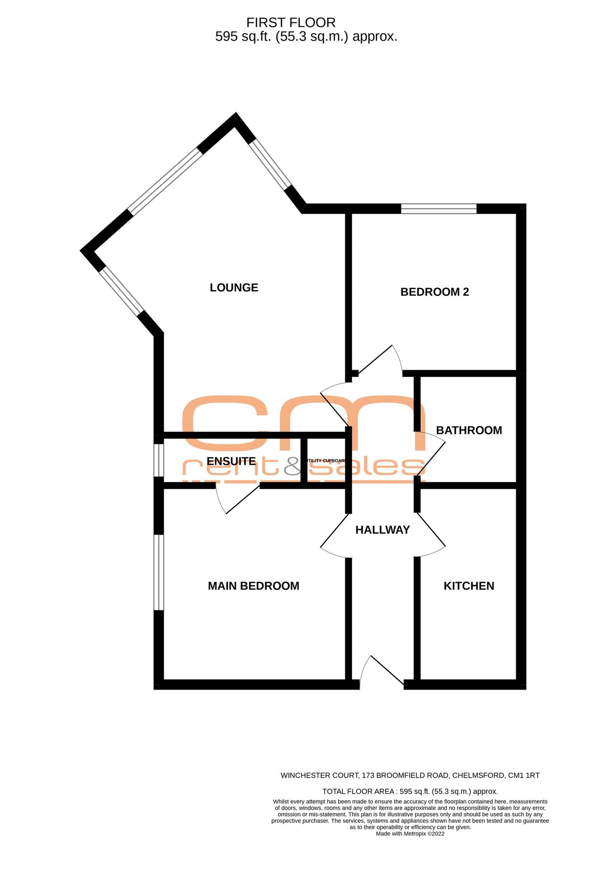 2 bed flat to rent in Broomfield Road, Chelmsford CM1 Zoopla