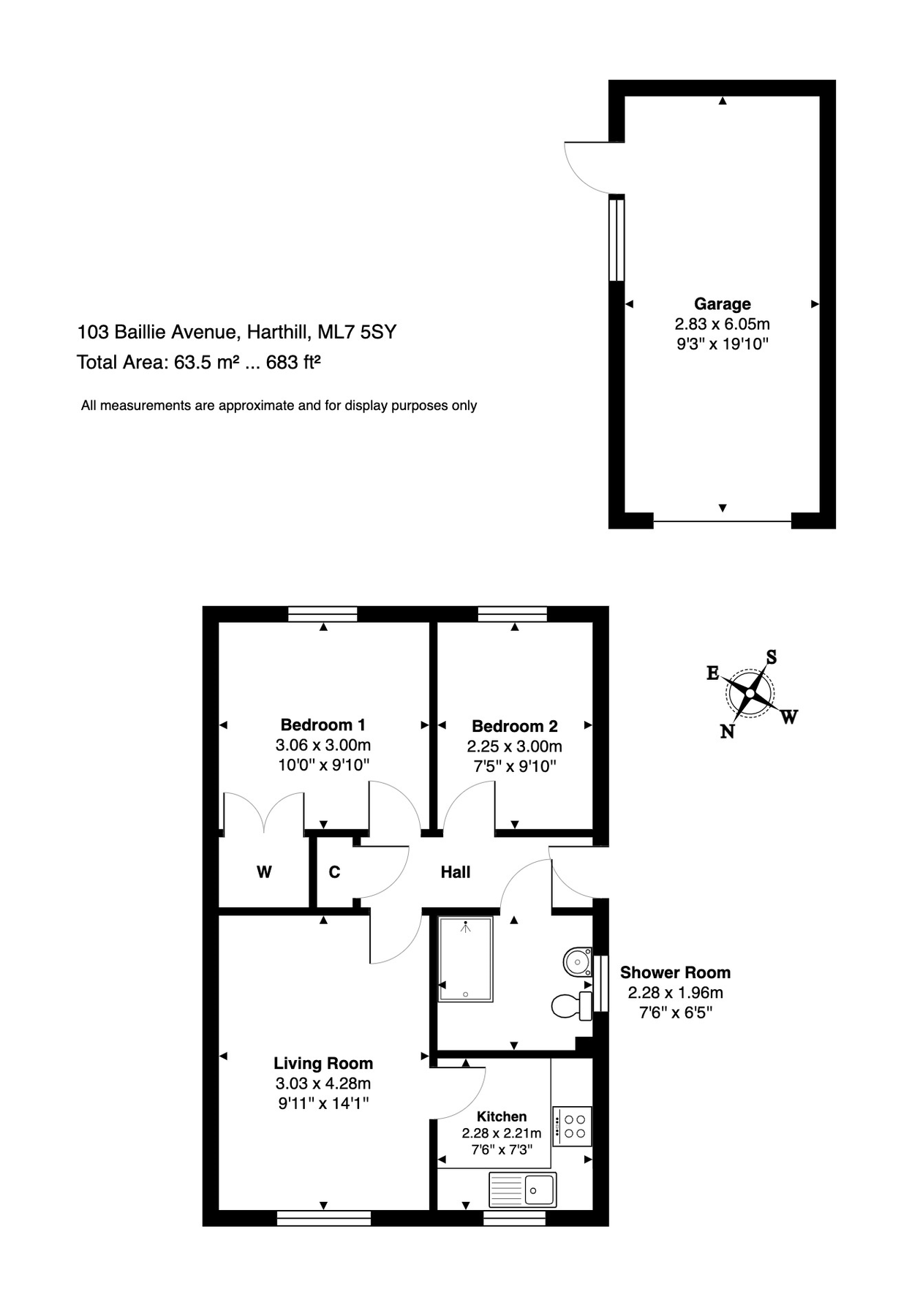 2 bed semidetached bungalow for sale in Baillie Avenue, Harthill