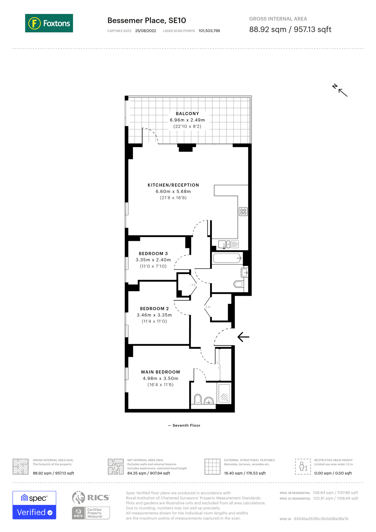 3 bed flat for sale in Bessemer Place, North Greenwich, London SE10