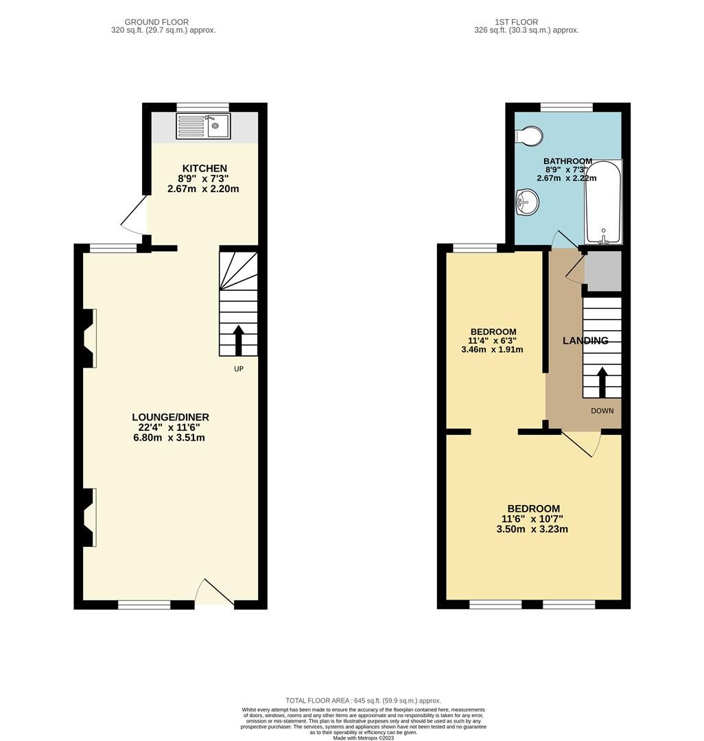 2 bed terraced house for sale in Worlds End Lane, Chelsfield, Orpington