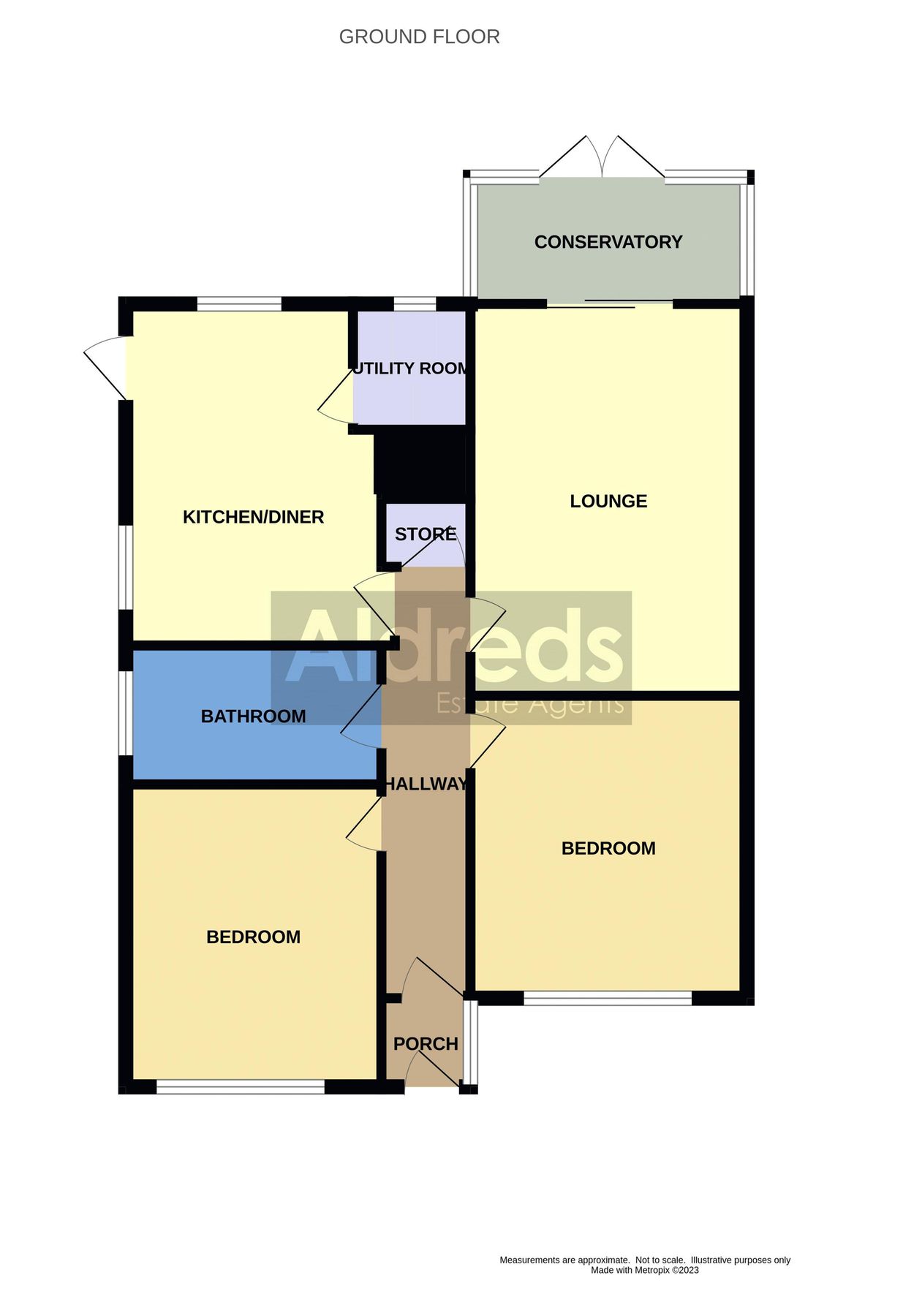 2 bed bungalow for sale in Ship Road, Pakefield, Lowestoft, Suffolk
