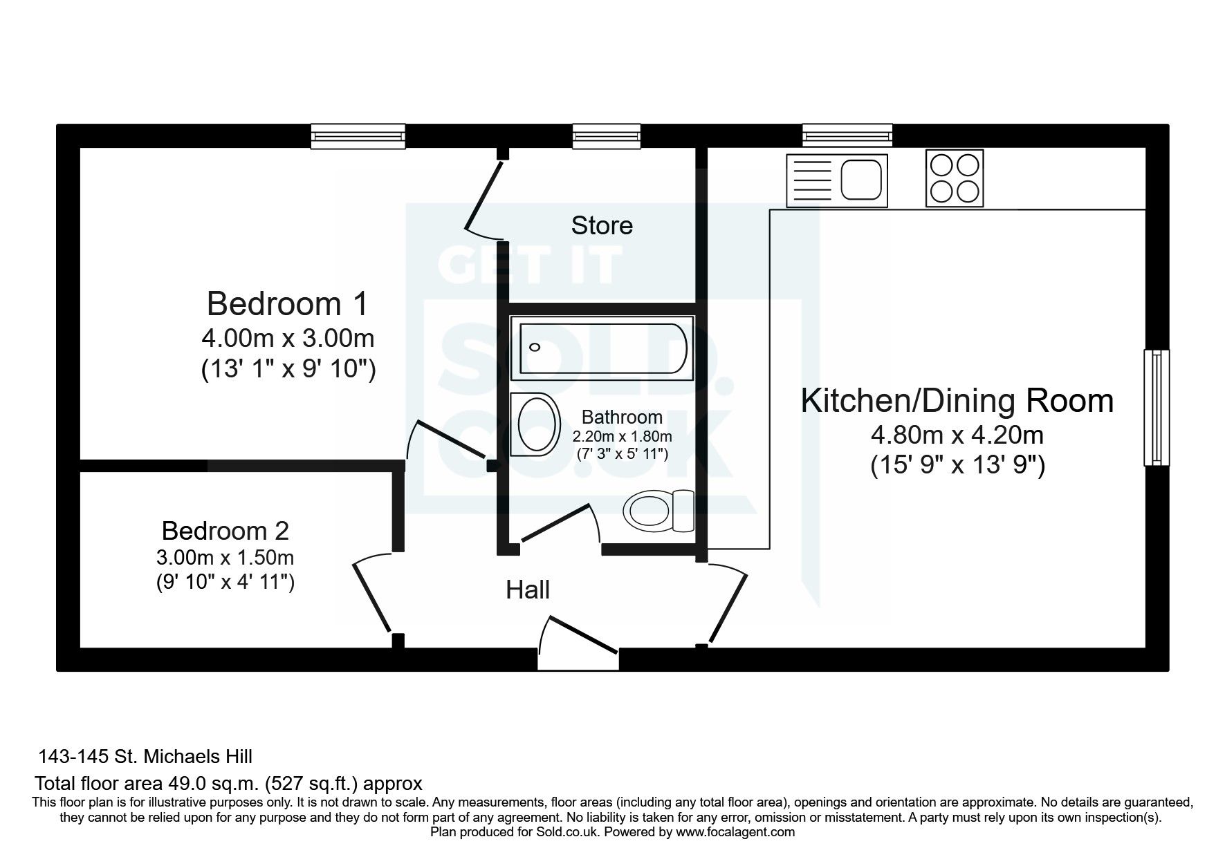2 bed flat for sale in St. Michaels Hill, Bristol, Somerset BS2 Zoopla