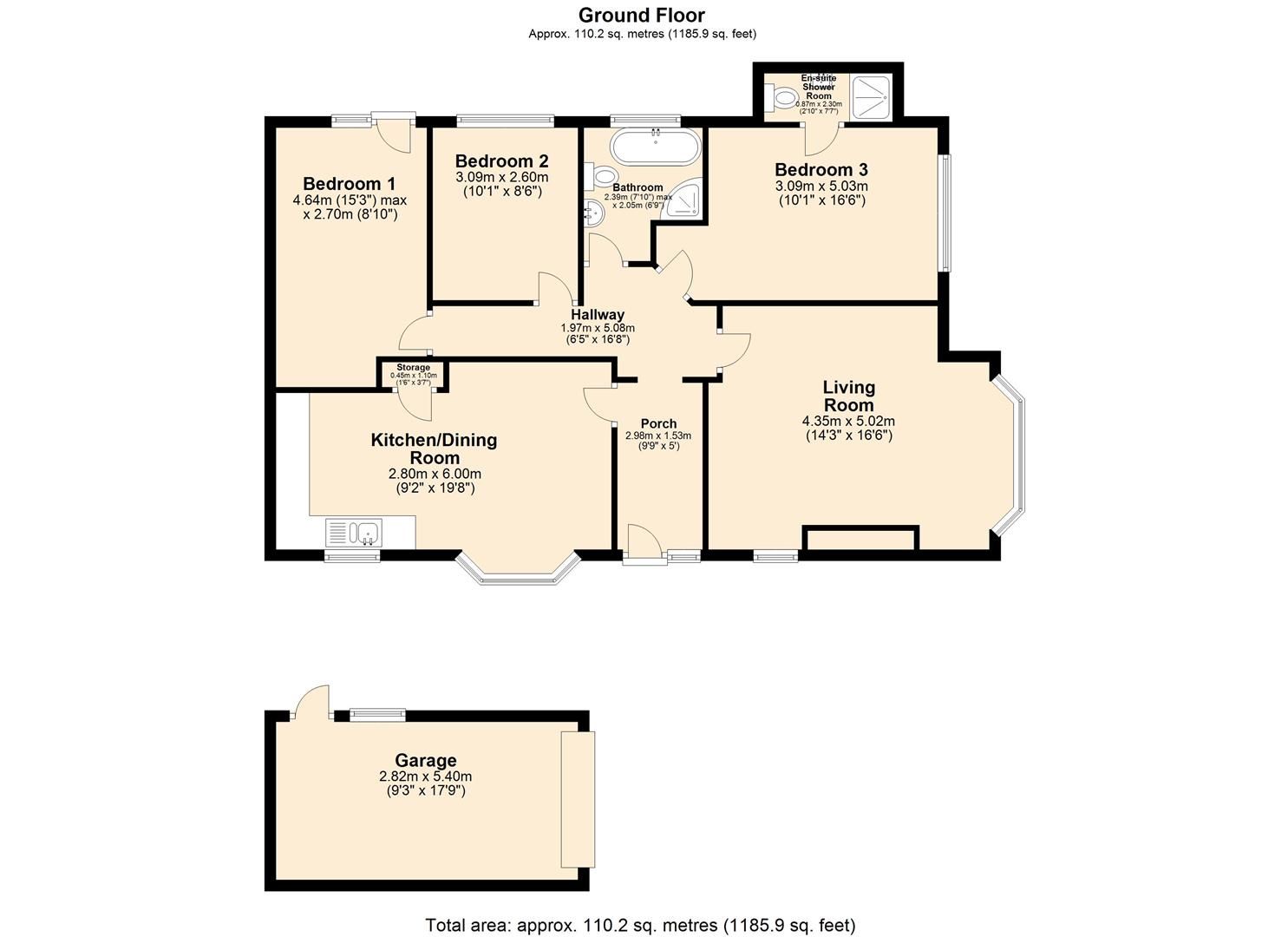 3 bed bungalow for sale in Ackworth Road, Featherstone, Pontefract WF7