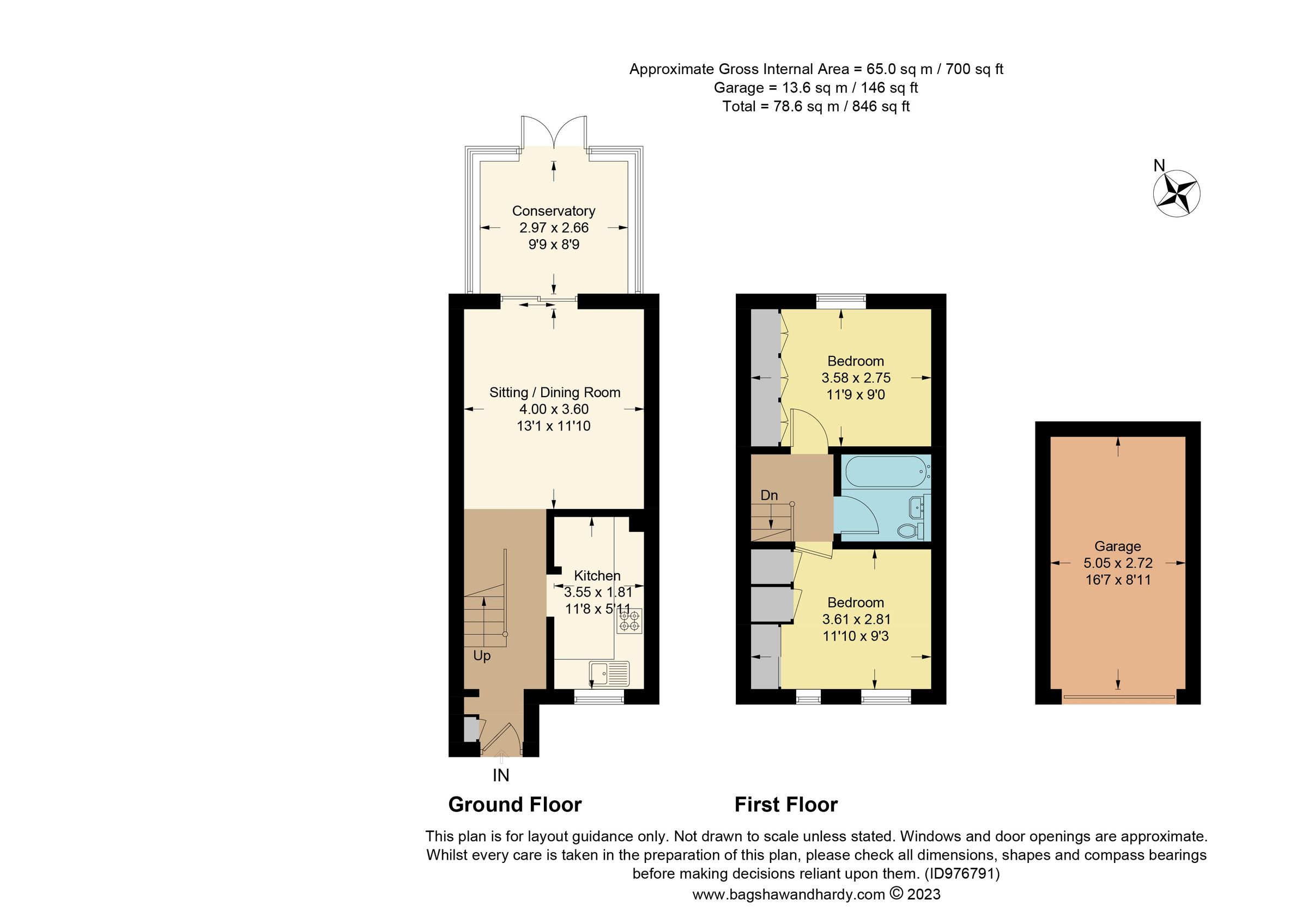 2 bed terraced house for sale in Dukes Ride, North Holmwood, Dorking