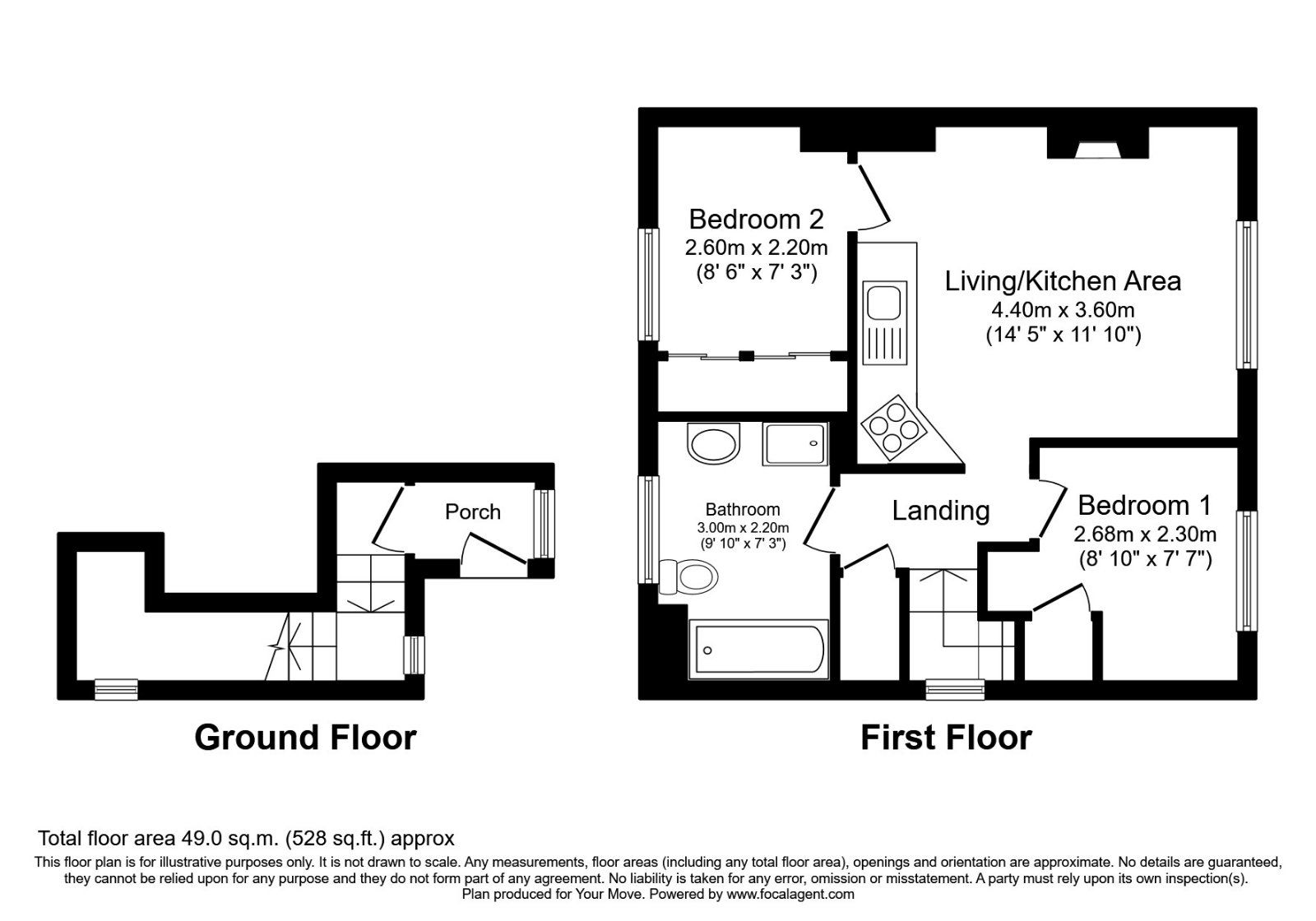 2 bed flat to rent in Mayfield Avenue, Cramlington, Northumberland NE23