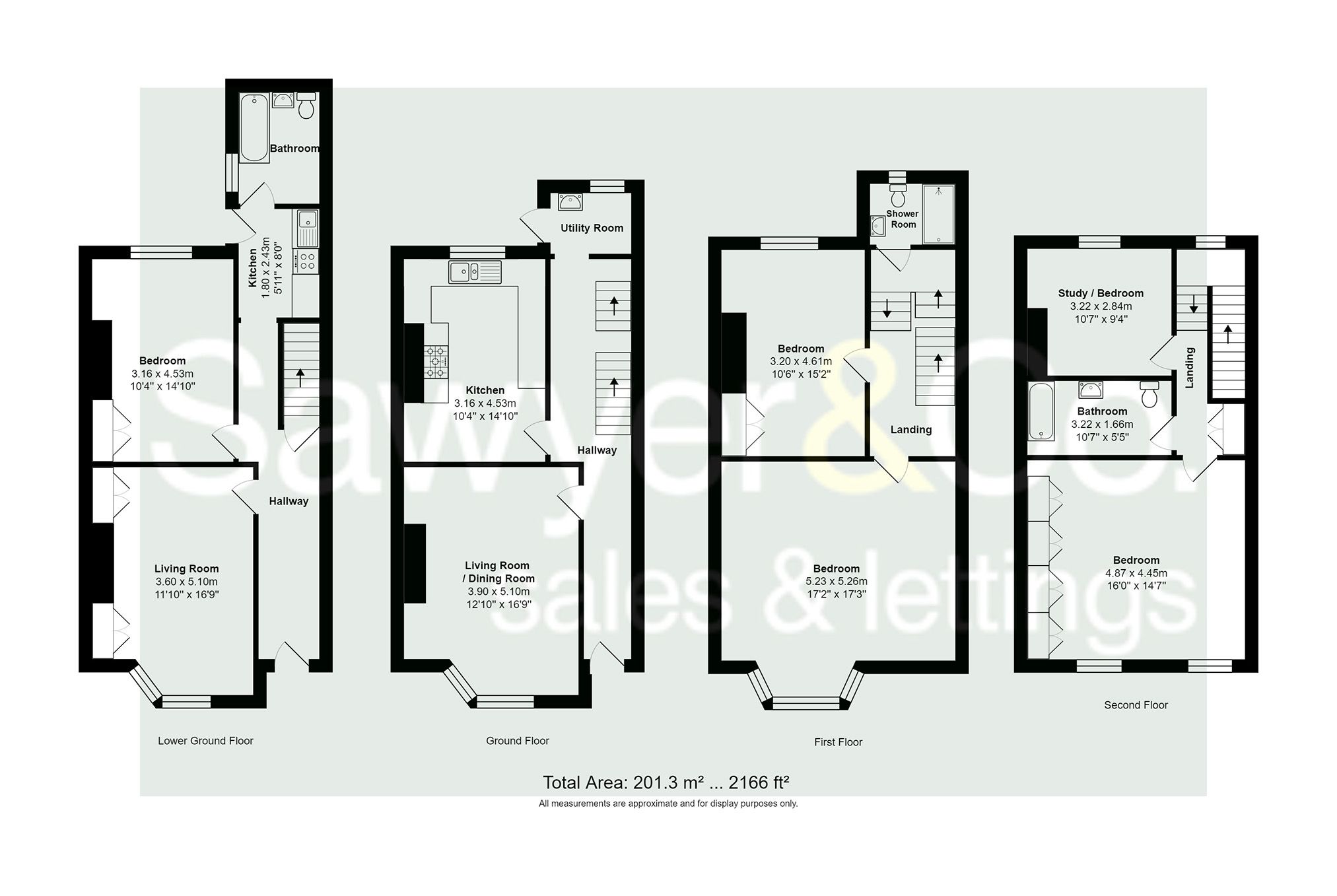 5 bed terraced house for sale in Connaught Road, Hove, East Sussex BN3