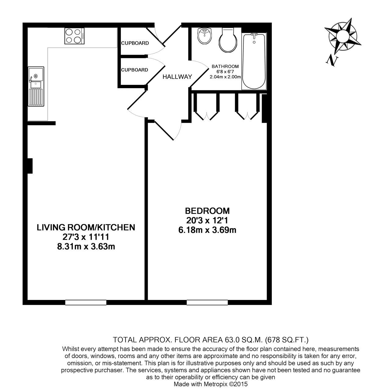 1 bed flat to rent in Blackburn Road, West Hampstead NW6 Zoopla