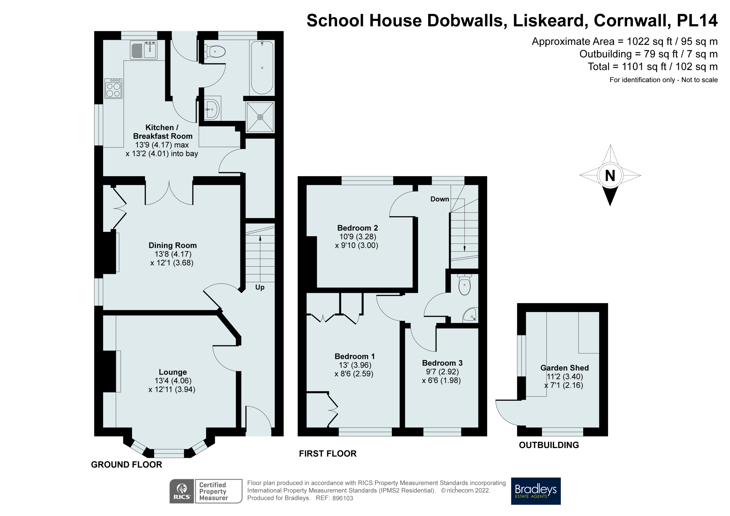 3 bed end terrace house for sale in Dobwalls, Liskeard, Cornwall PL14