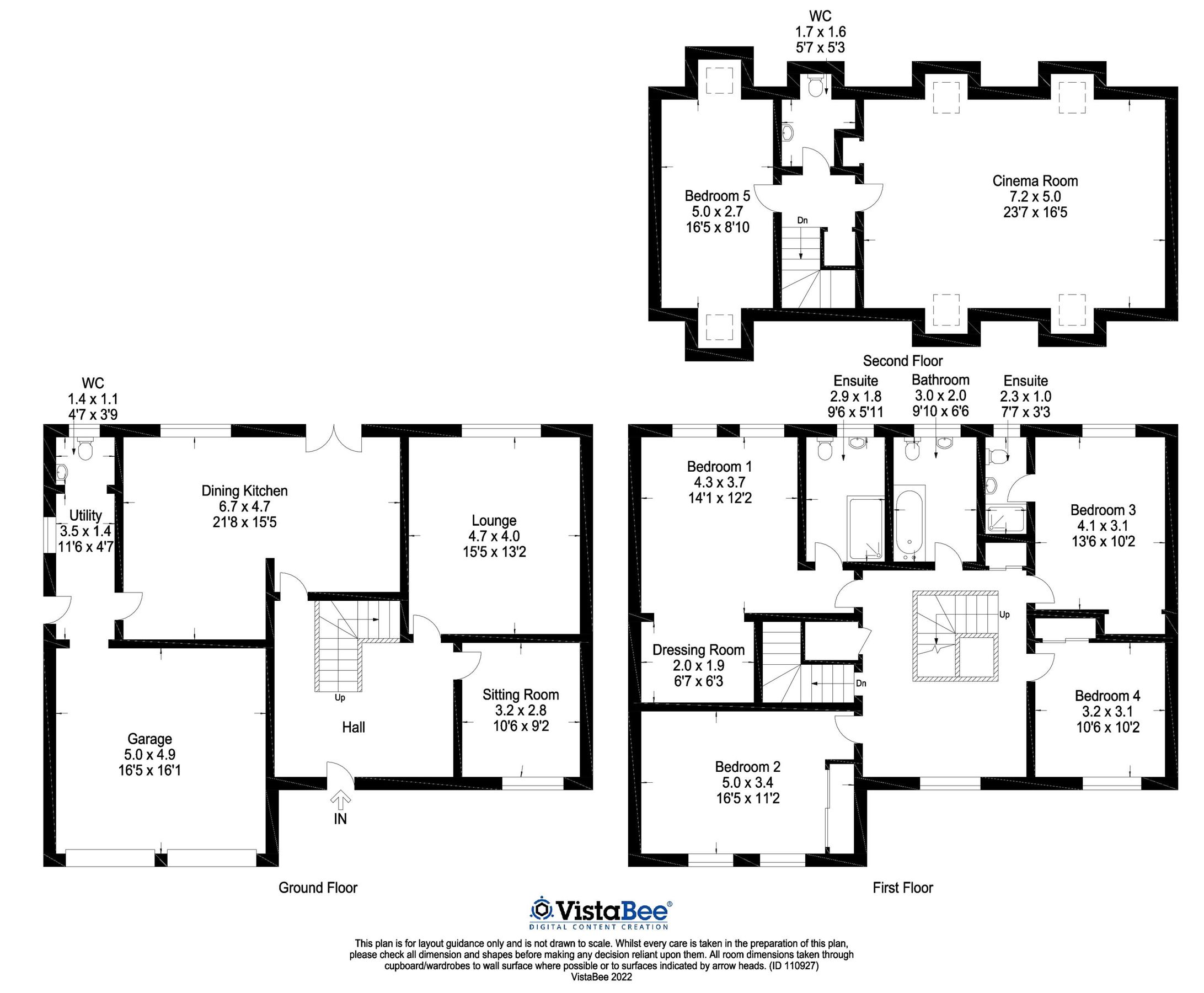 5 bed detached house for sale in Gotter Bank, Quarrier's Village, By