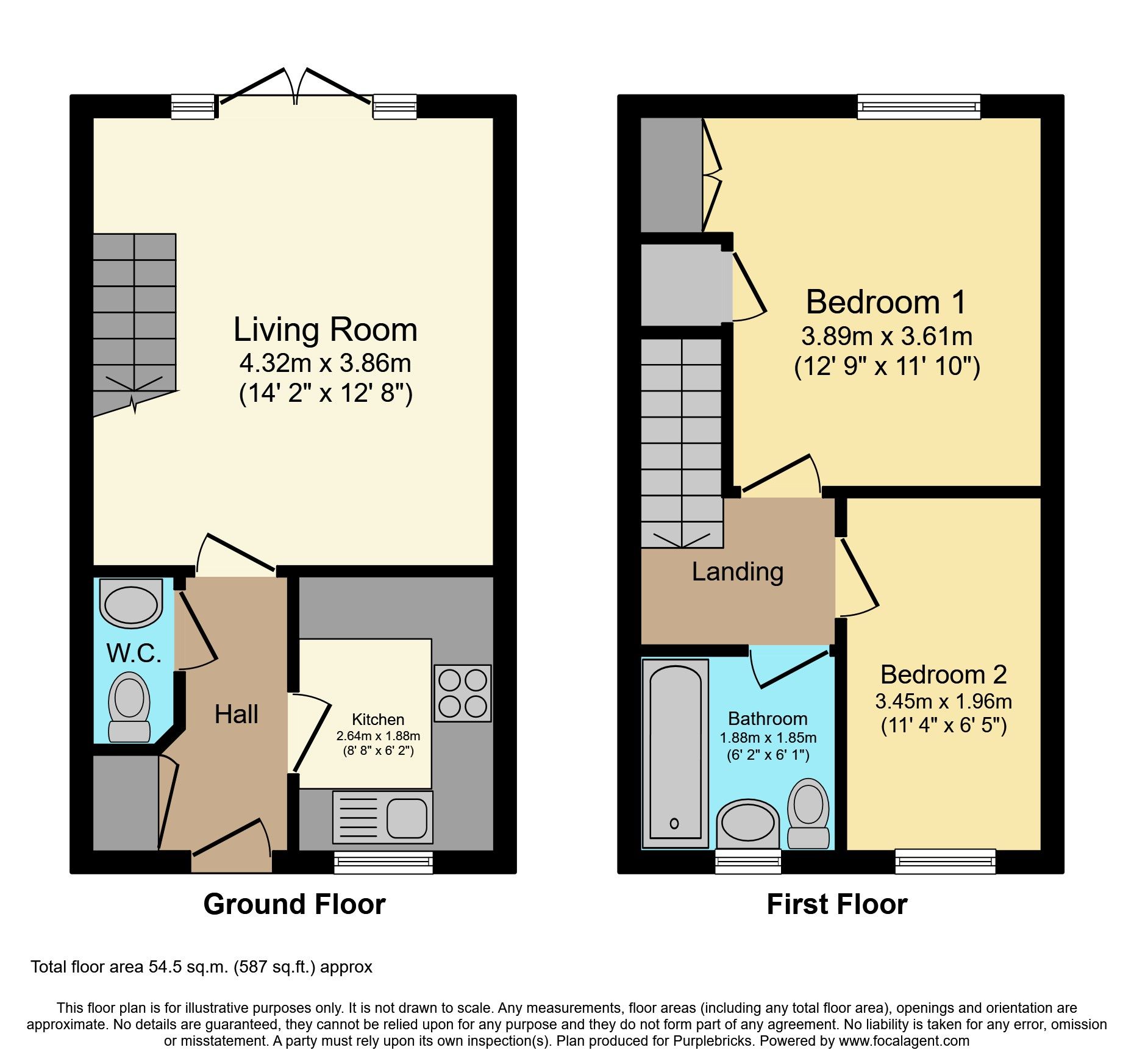 2 bed semidetached house for sale in Holders Close, Billingshurst RH14