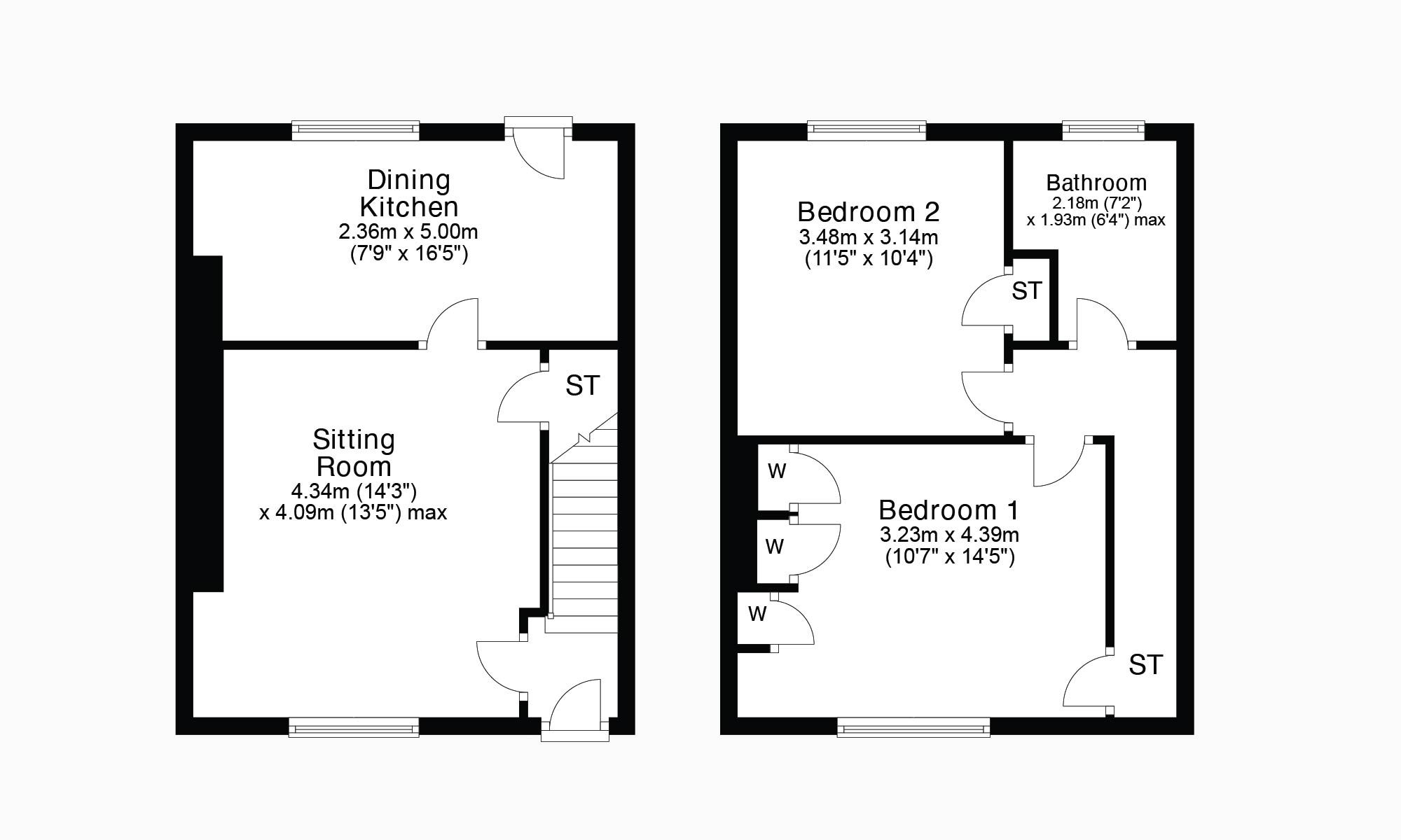 2 bed terraced house for sale in Main Street, Carronshore