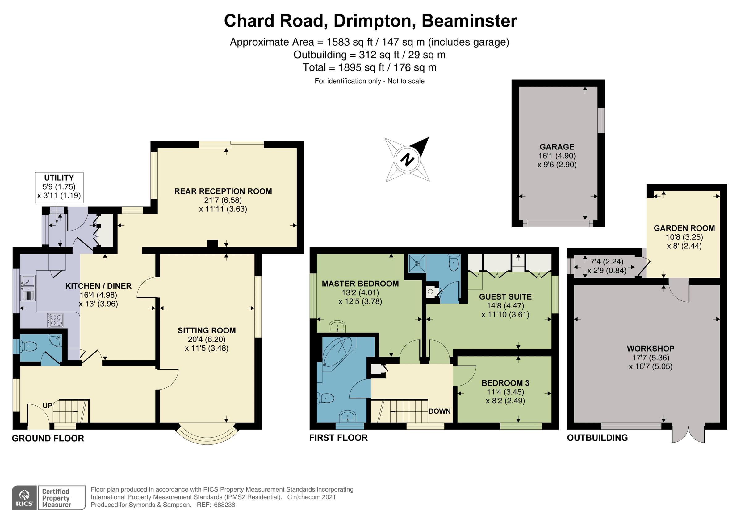 3 bed detached house for sale in Chard Road, Drimpton, Beaminster
