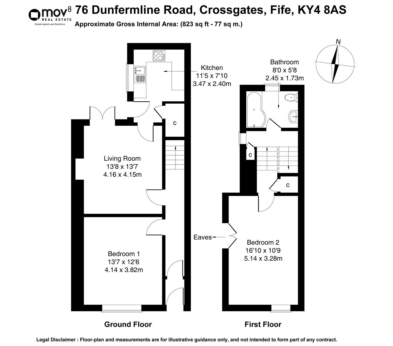2 bed semidetached house for sale in Dunfermline Road, Crossgates