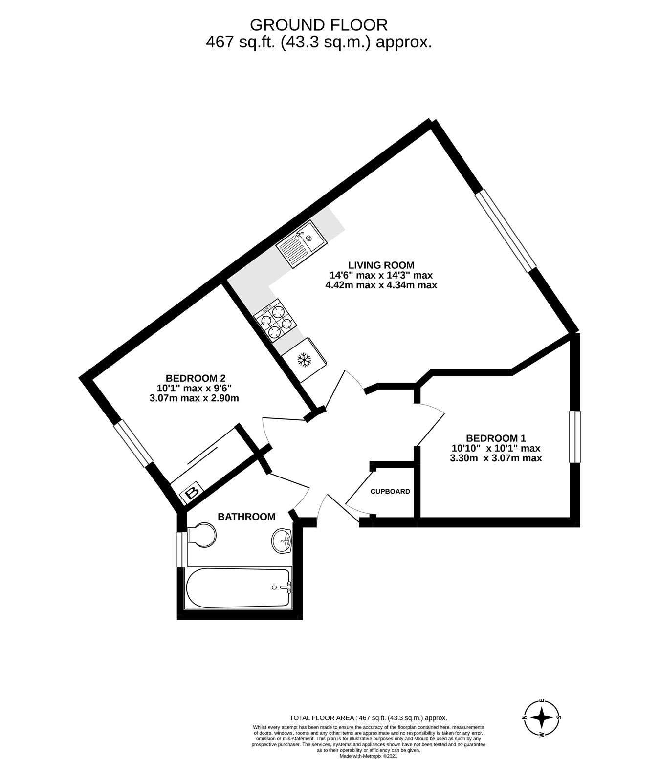 2 bed flat for sale in Green Lane, Shepperton TW17 Zoopla