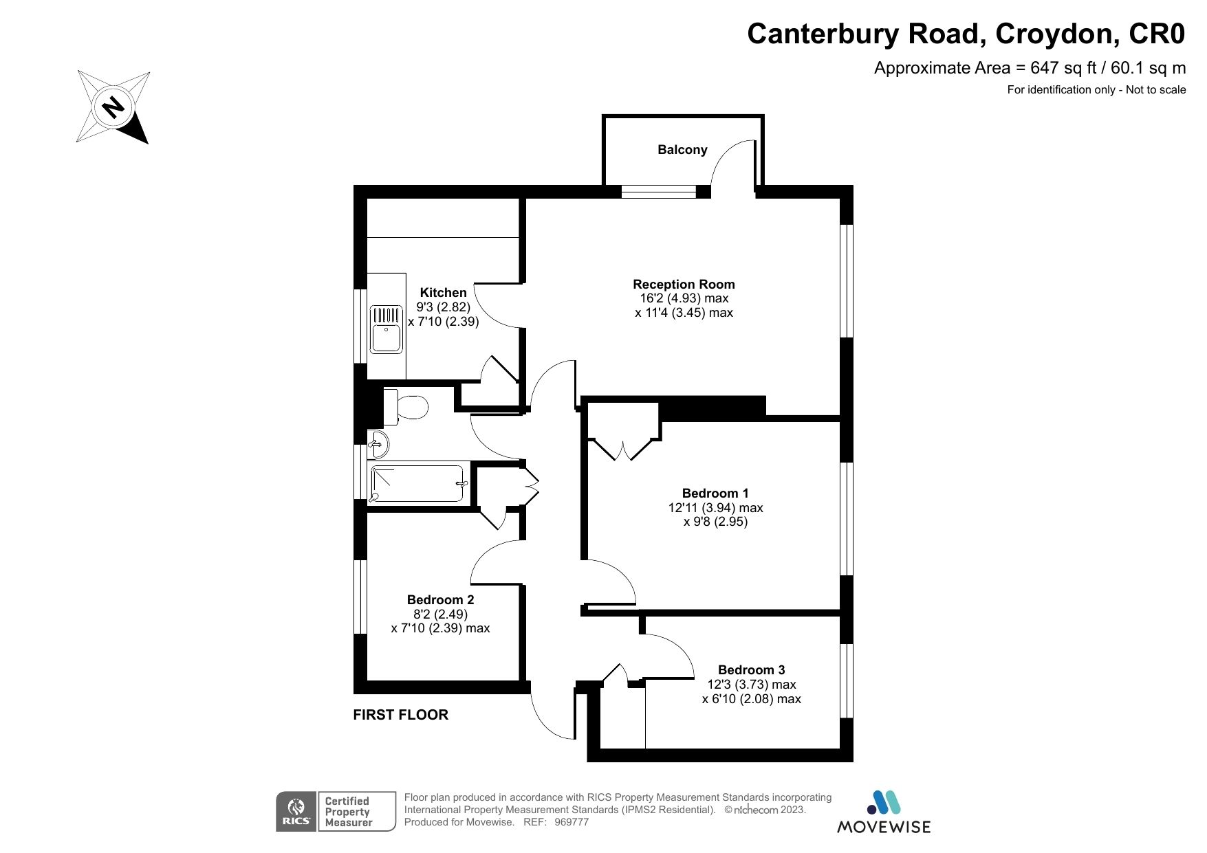 3 bed flat for sale in Canterbury Road, Croydon CR0 Zoopla