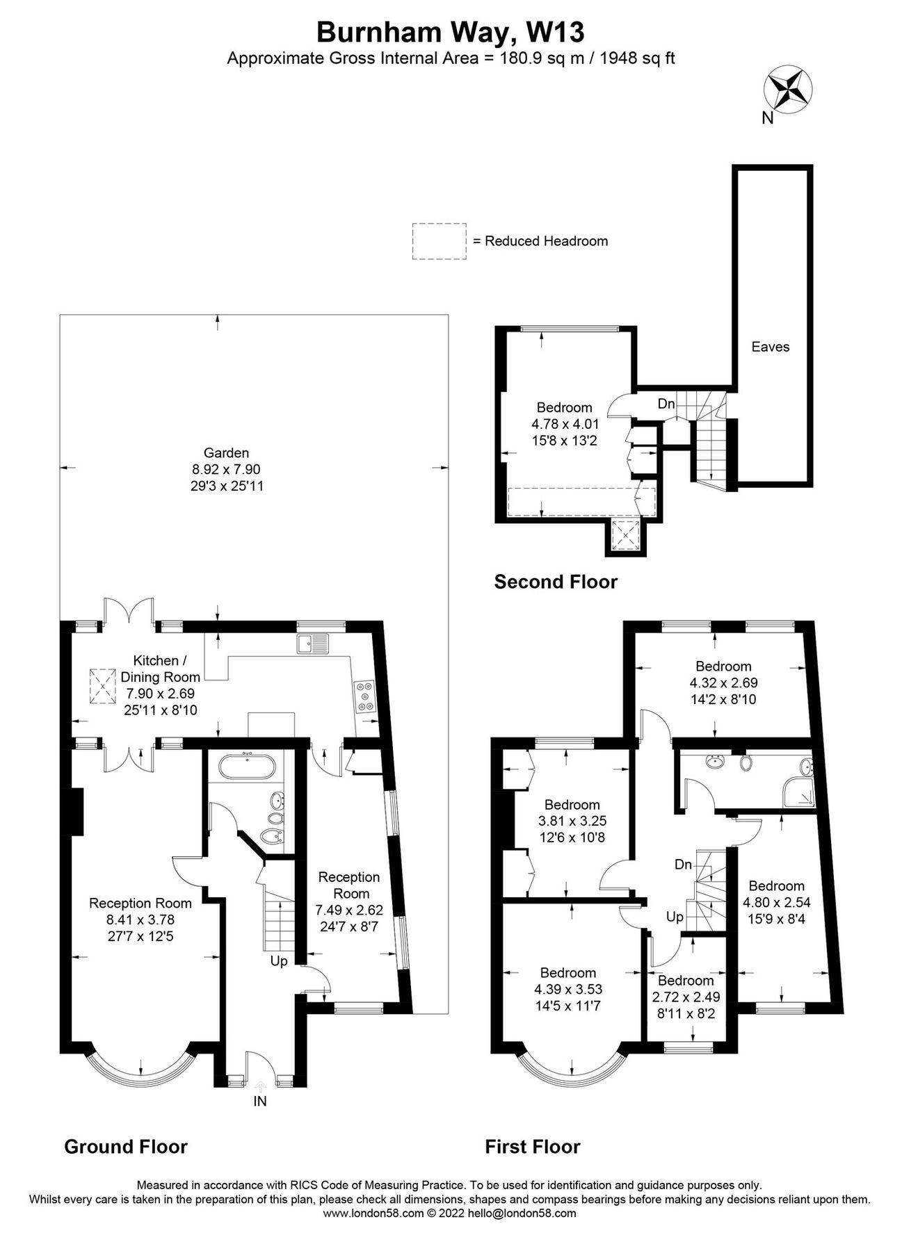 6 bed semidetached house for sale in Burnham Way, Ealing W13 Zoopla