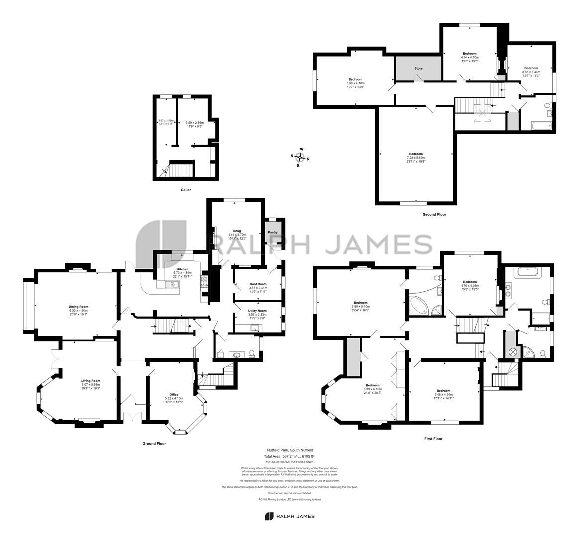 7 bed detached house for sale in Nutfield Park, South Nutfield, Redhill