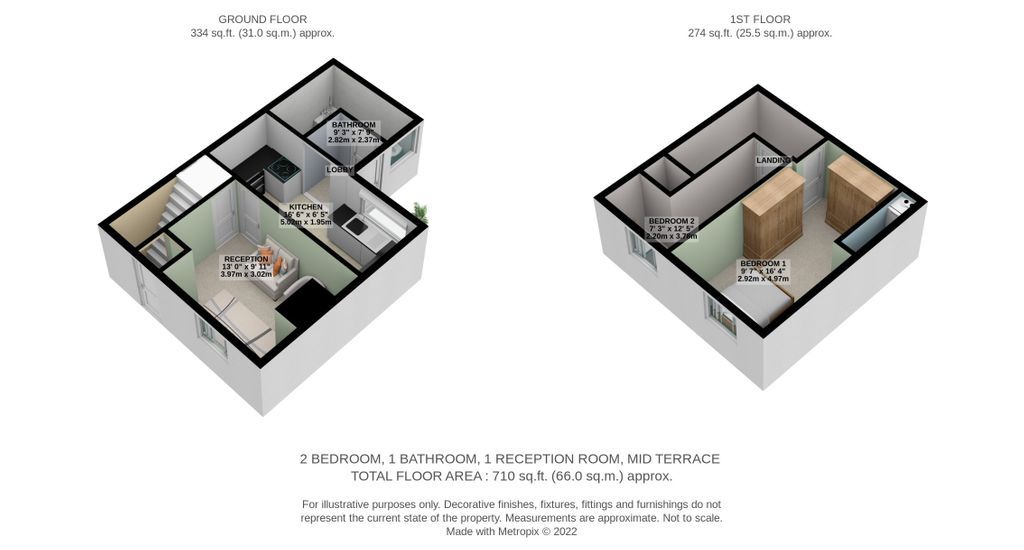 2 bed terraced house to rent in Station Road West, Trimdon Colliery