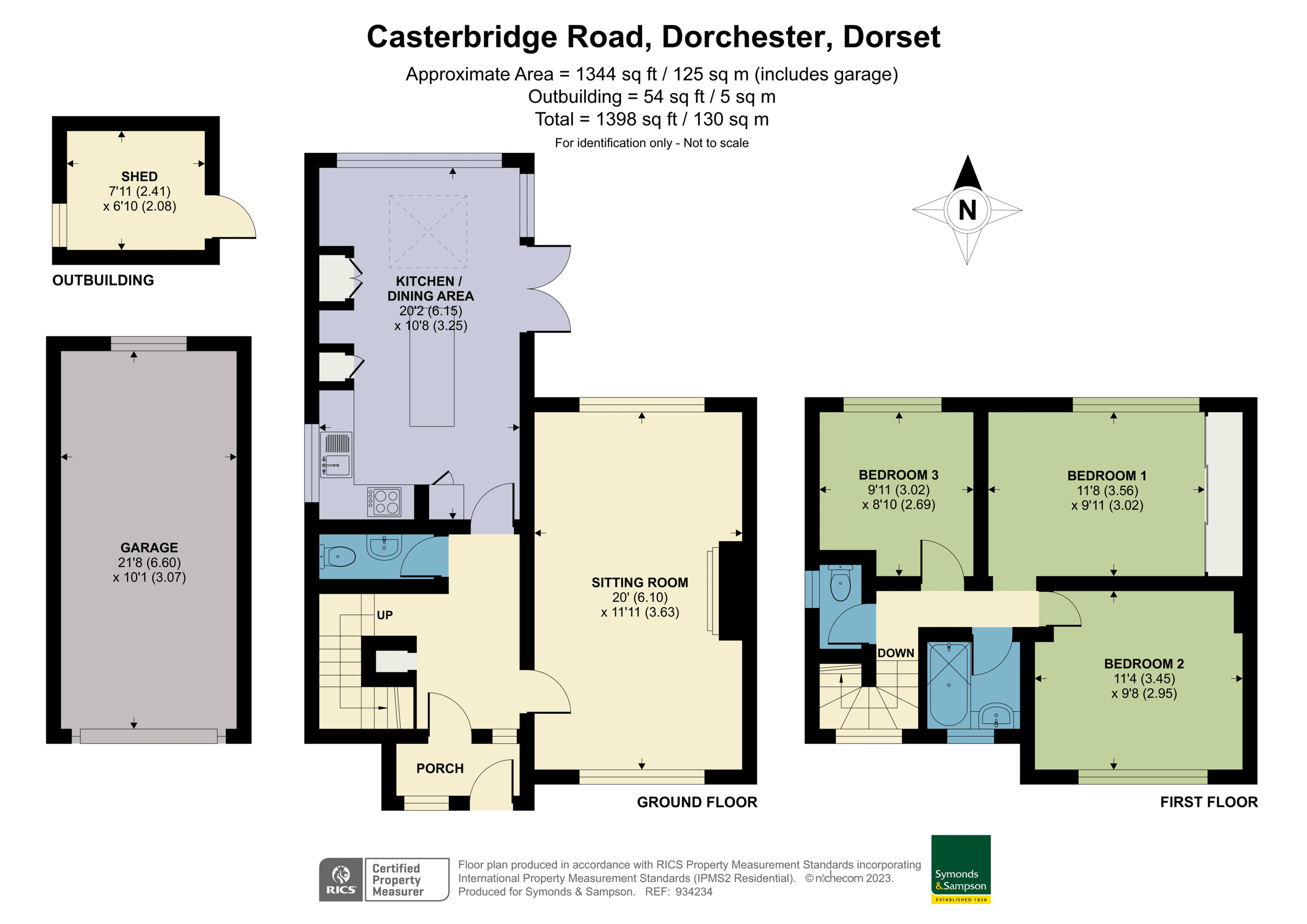 3 bed semidetached house for sale in Casterbridge Road, Dorchester