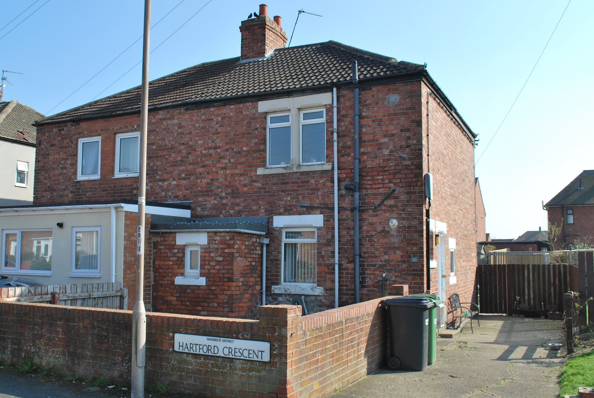2 bed terraced house for sale in Hartford Crescent, Bedlington NE22