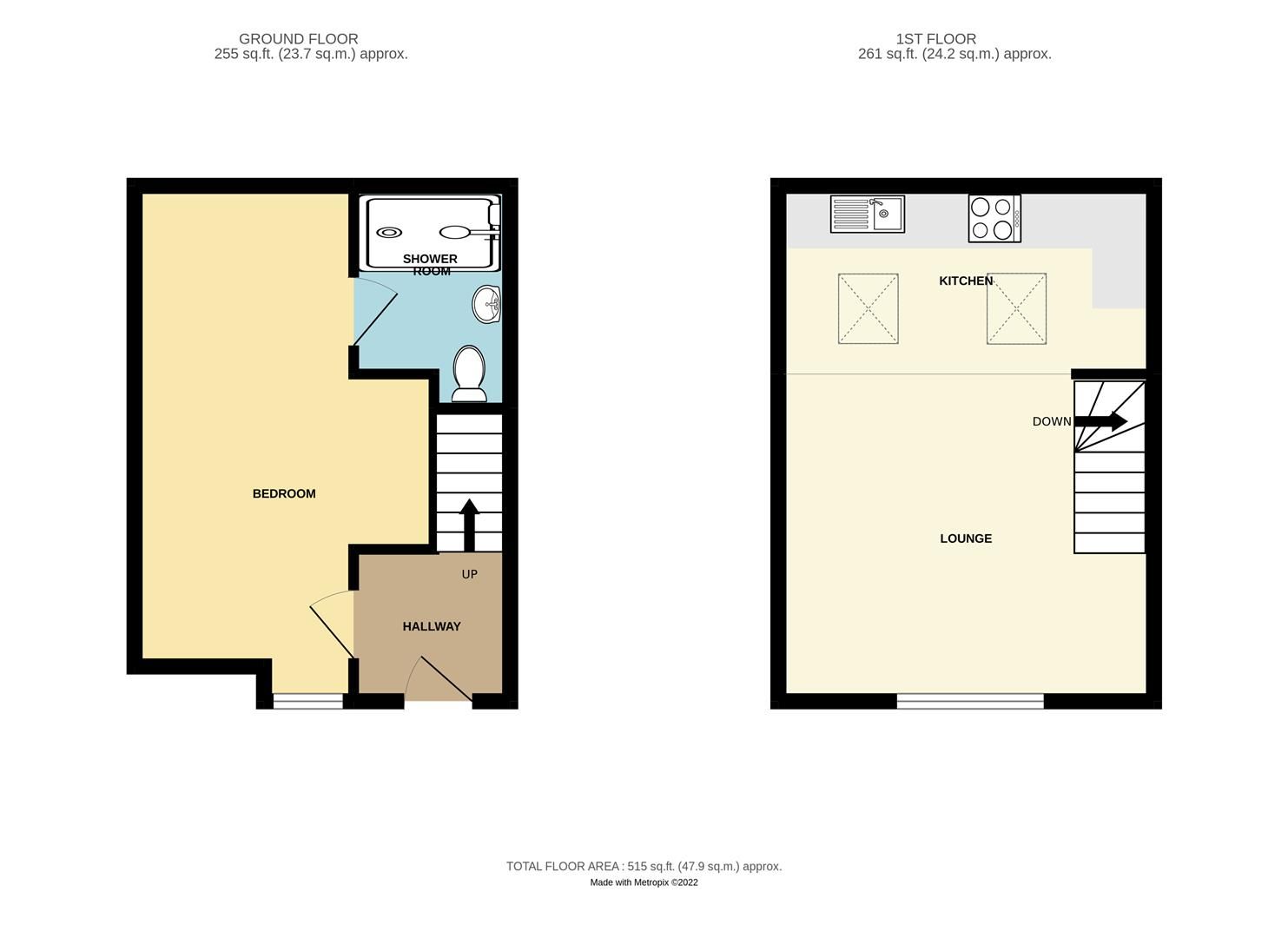 1 bed end terrace house to rent in Seymour Road, Staple Hill, Bristol