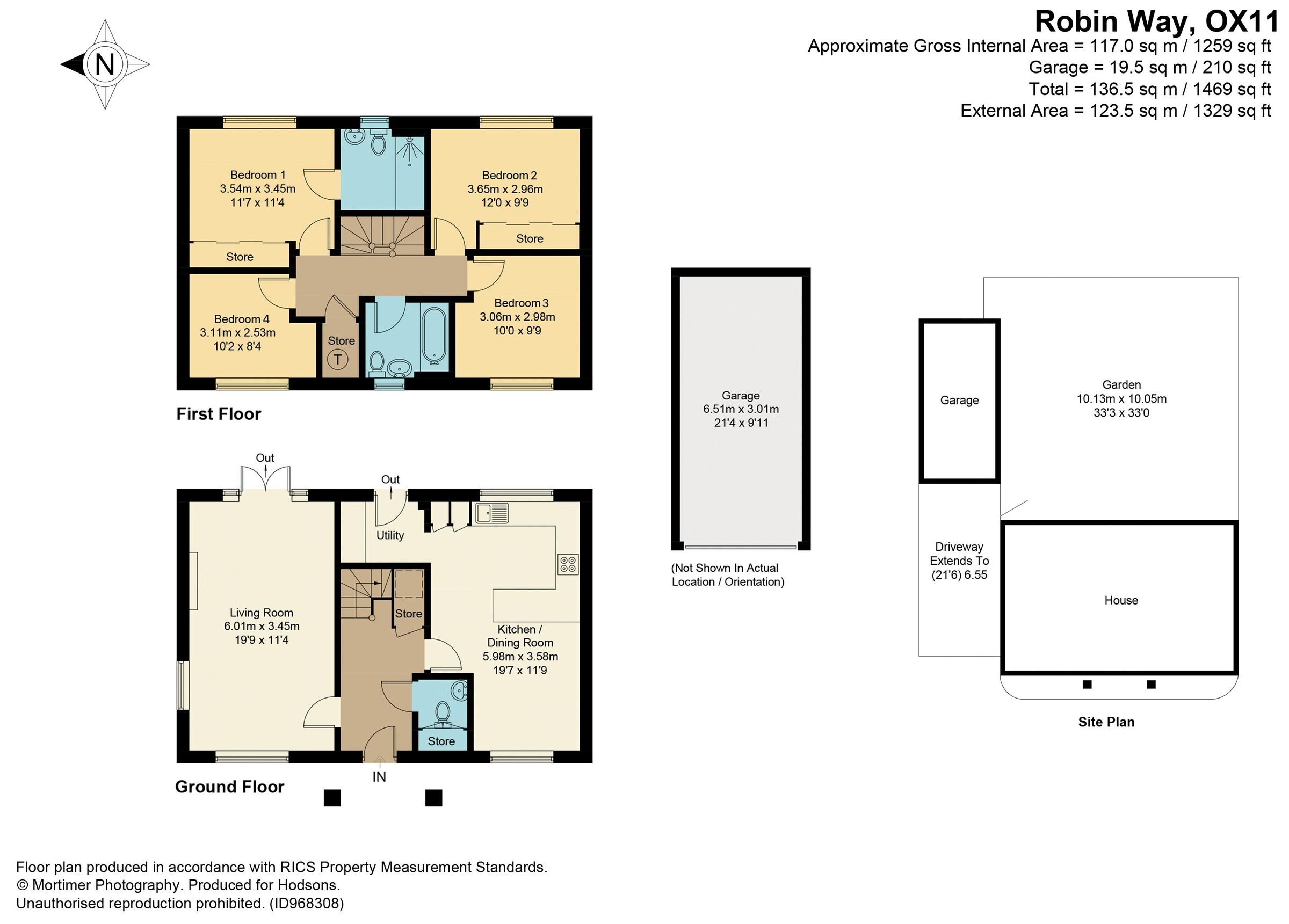 4 bed detached house for sale in Robin Way, Great Western Park, Didcot