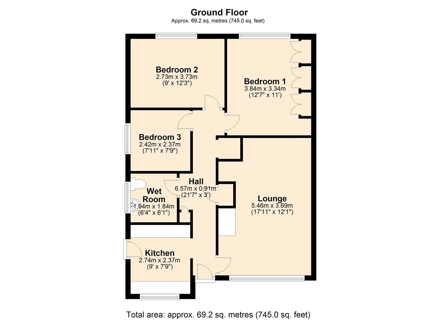 3 bed semidetached bungalow for sale in Bar Lane, Garforth, Leeds LS25