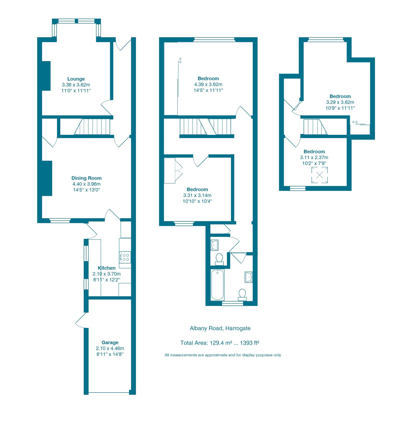 4 bed terraced house for sale in Albany Road, Harrogate, North