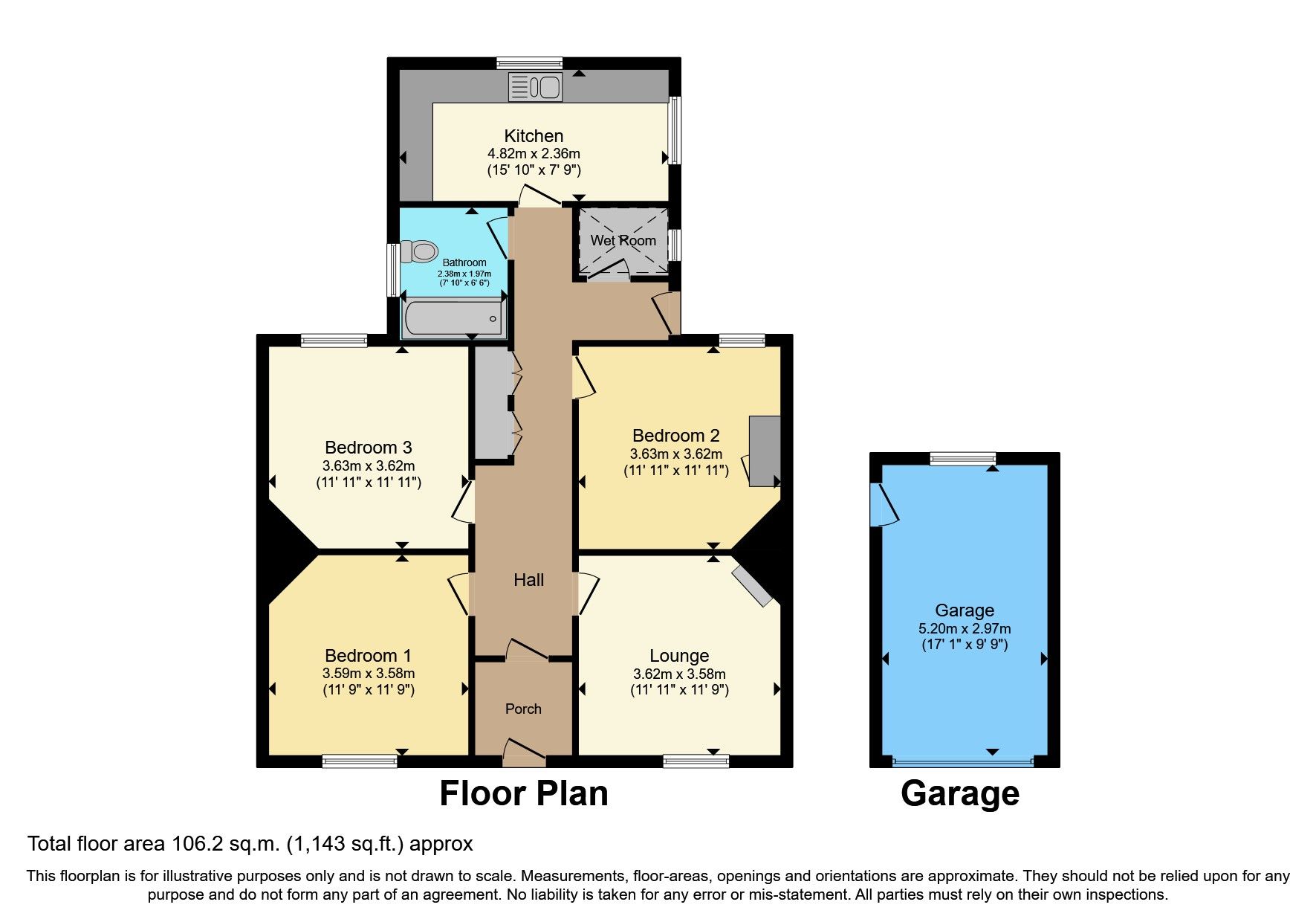 3 bed bungalow for sale in Trenowah Road, St. Austell PL25 Zoopla