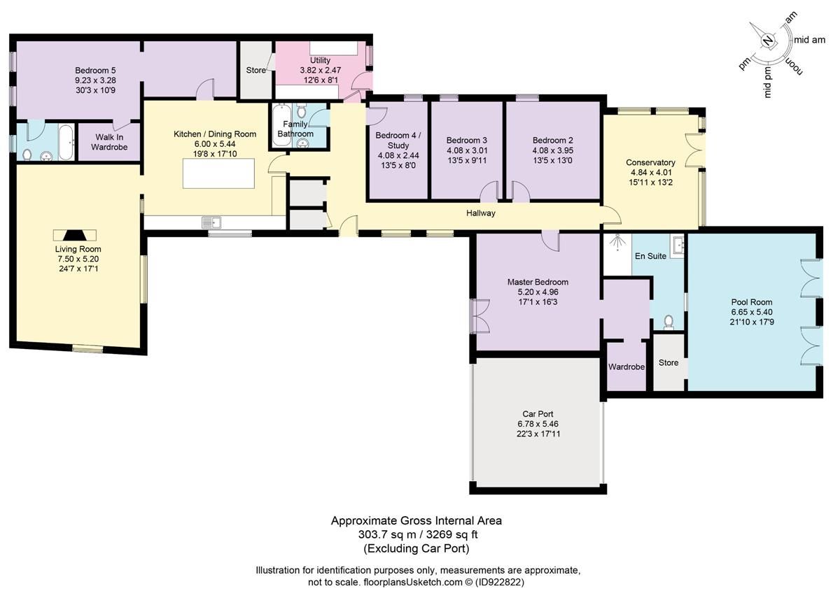 5 bed detached bungalow for sale in The Coach House, Whales Lane