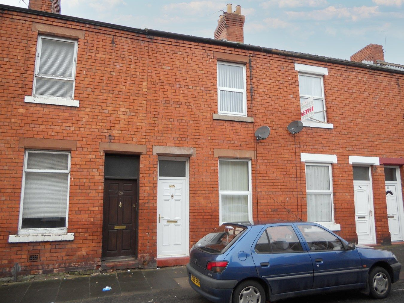 2 bed terraced house for sale in Bower Street, Off Wigton Road