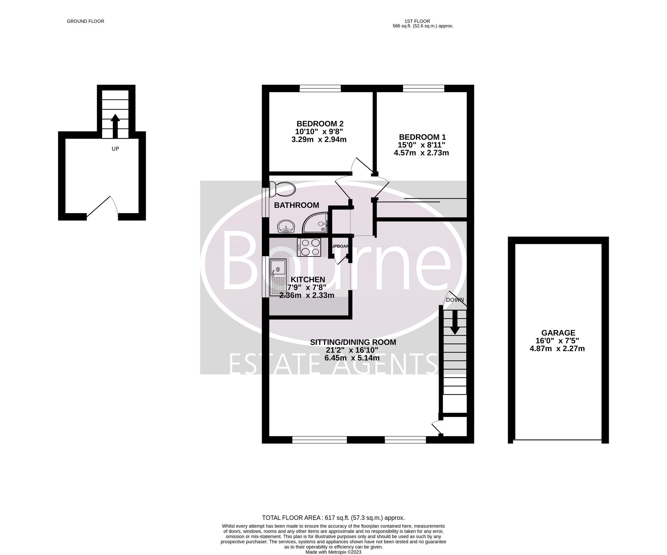2 bed to rent in Milford Road, Elstead, Godalming, Surrey