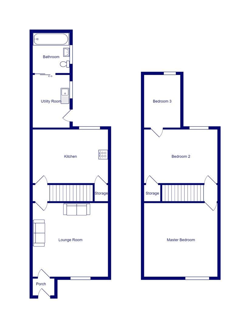 3 bed semidetached house to rent in Sedgwick Street, Jacksdale