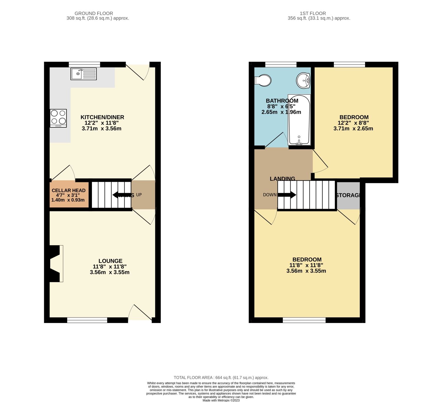 2 bed terraced house to rent in Mitchell Road, Woodseats. Sheffield S8