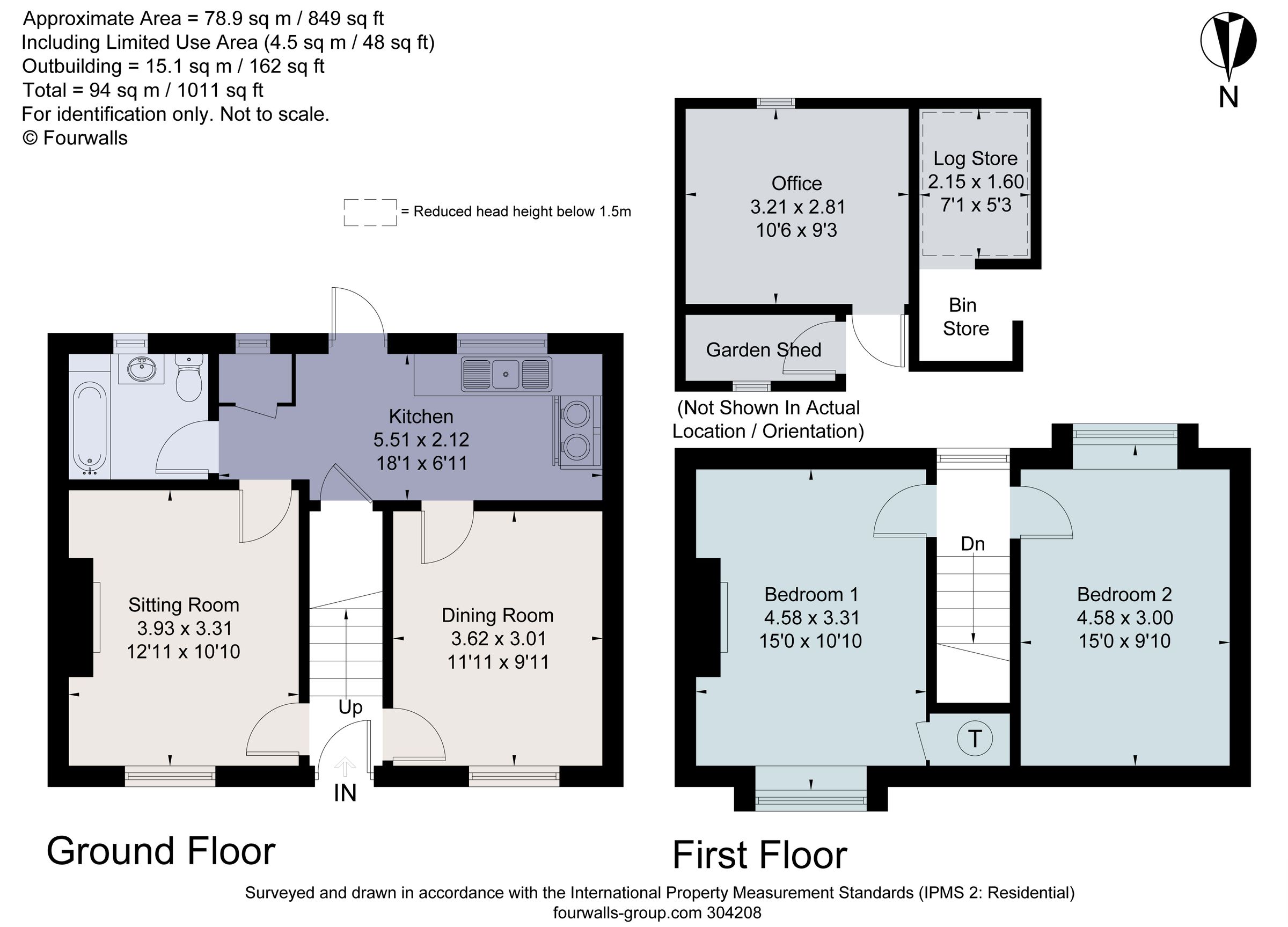 2 bed terraced house for sale in Post Office Cottage, Ketton Road