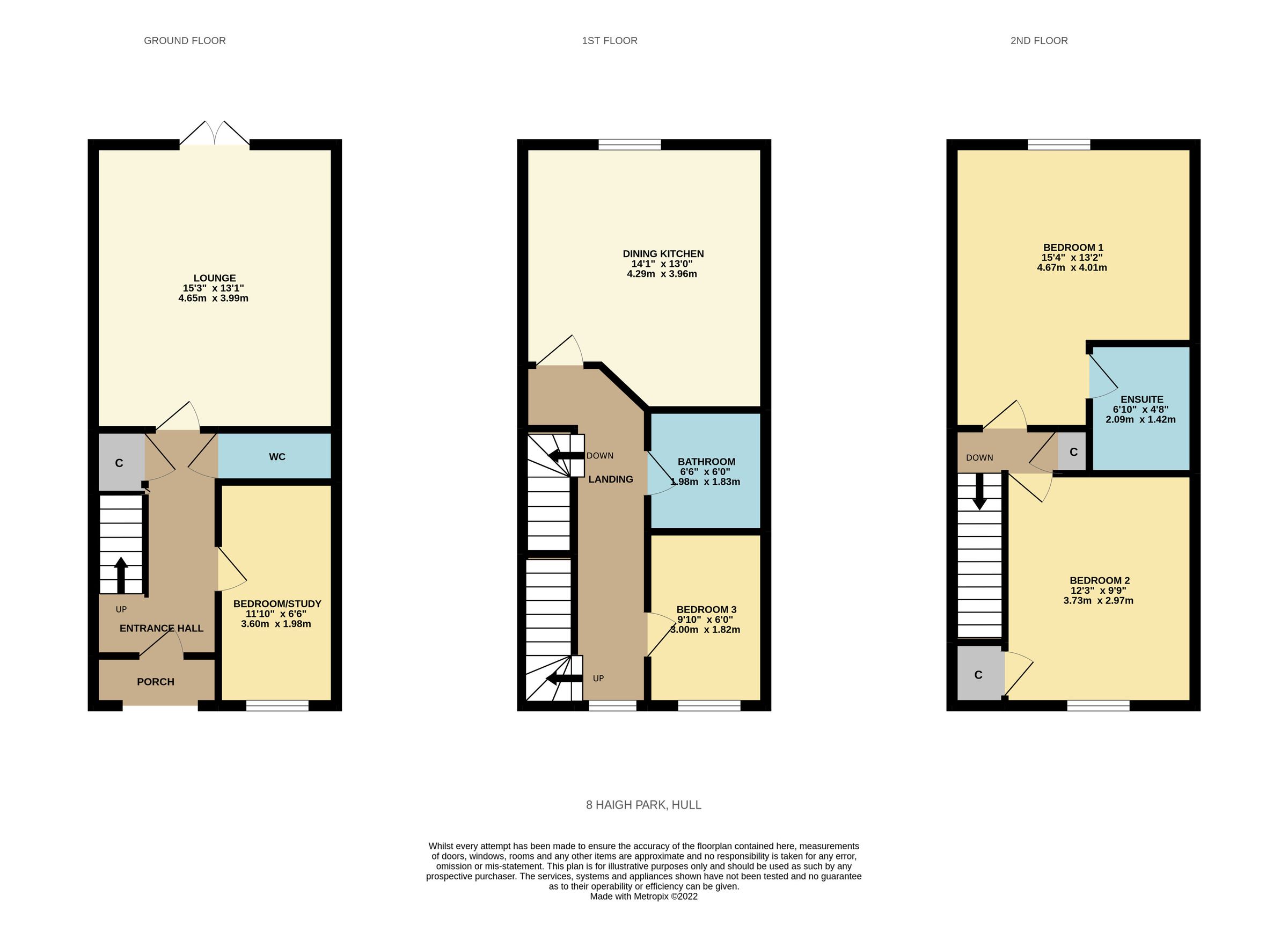 4 bed terraced house for sale in Haigh Park, Kingswood, Hull, East