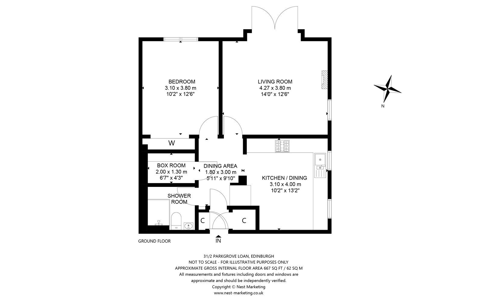 1 bed flat for sale in Parkgrove Loan, Edinburgh EH4 Zoopla