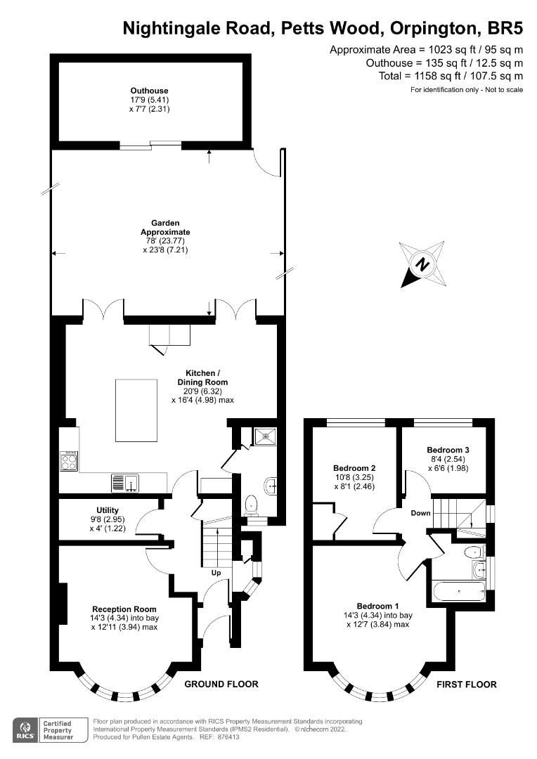 3 bed semidetached house for sale in Nightingale Road, Petts Wood