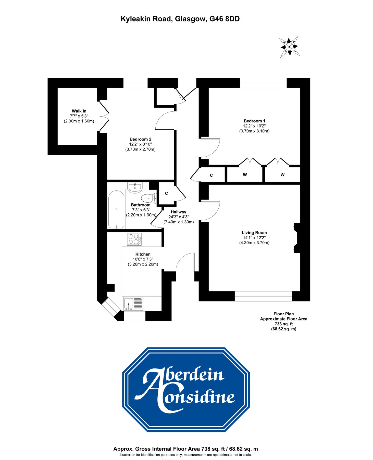 2 bed flat for sale in G/R, Kyleakin Road, Thornliebank, Glasgow G46