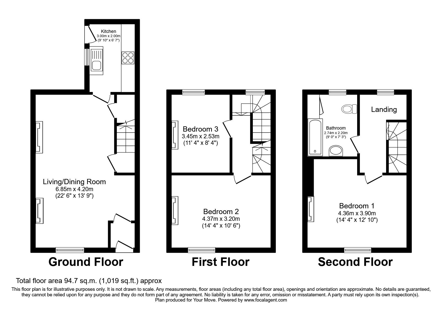 3 bed terraced house for sale in Albert Terrace, Whitehaven, Cumbria