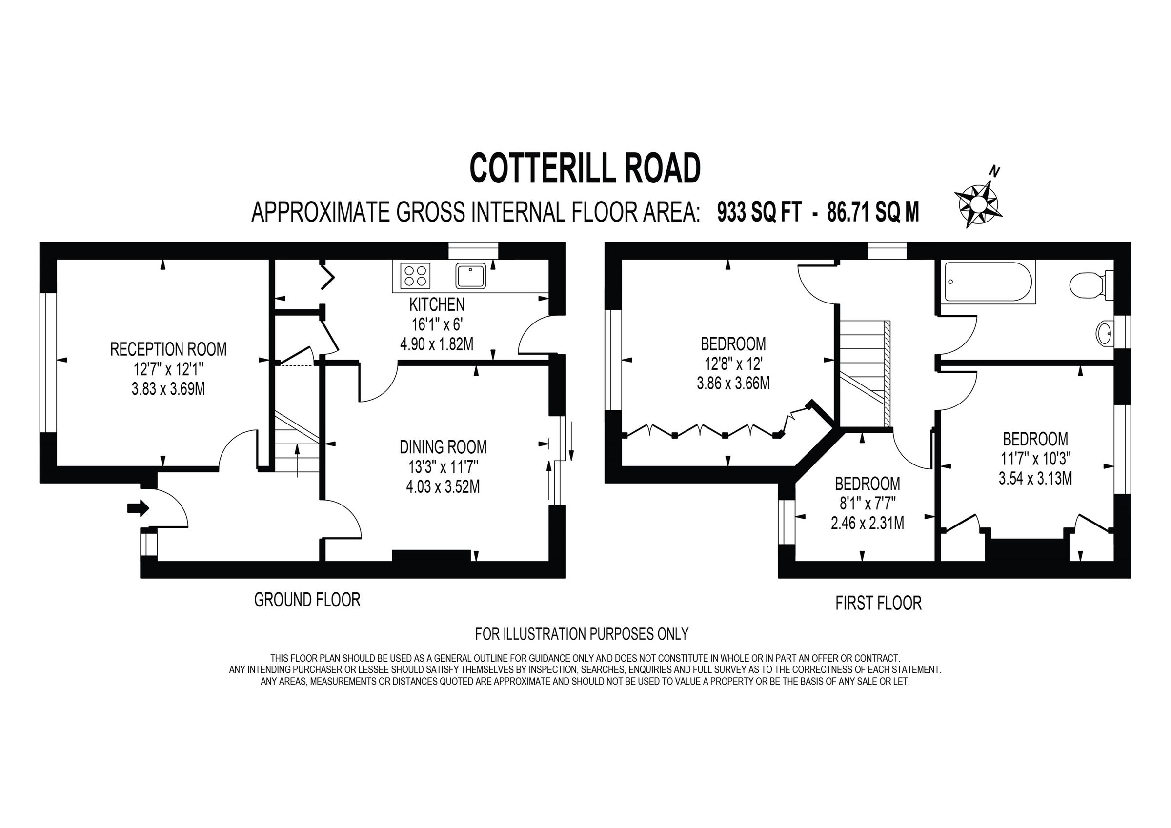 3 bed semidetached house for sale in Cotterill Road, Tolworth
