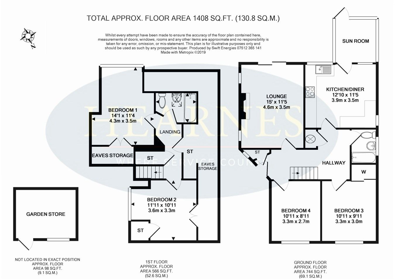 4 bed detached house for sale in Christchurch Road, West Parley