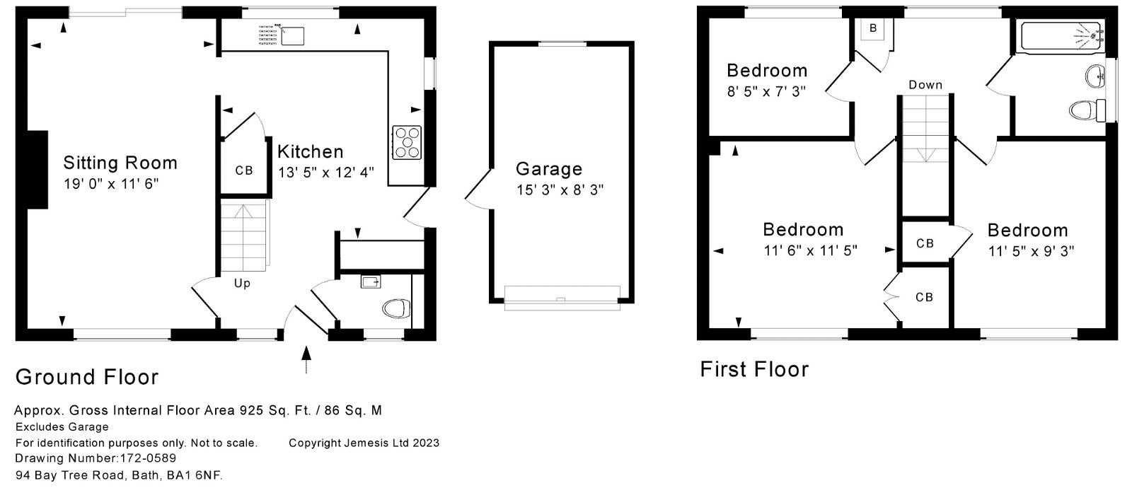 3 bed semidetached house for sale in Bay Tree Road, Bath BA1 Zoopla