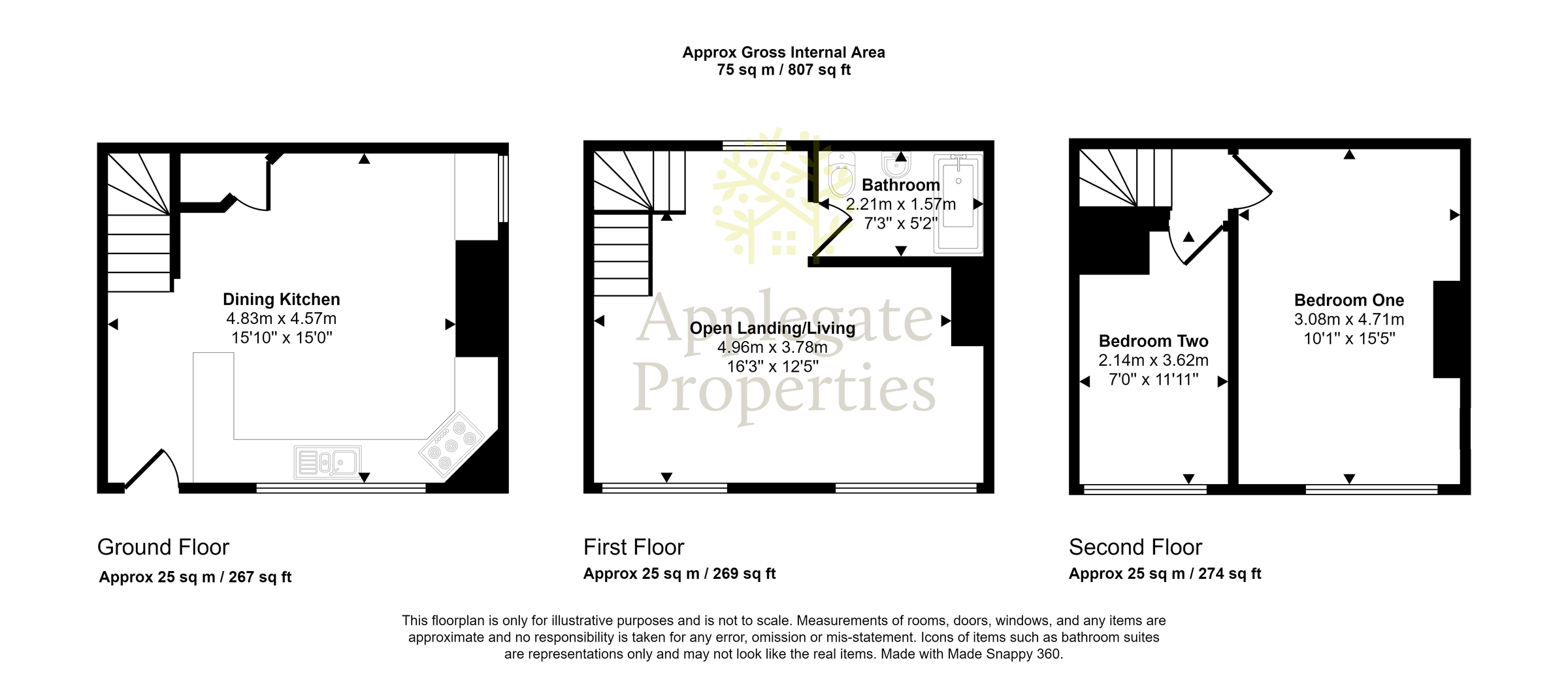 2 bed terraced house for sale in Radcliffe Road, Slaithwaite
