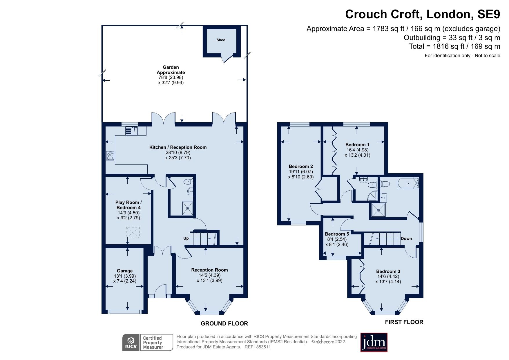 5 bed detached house for sale in Crouch Croft, Mottingham, London SE9
