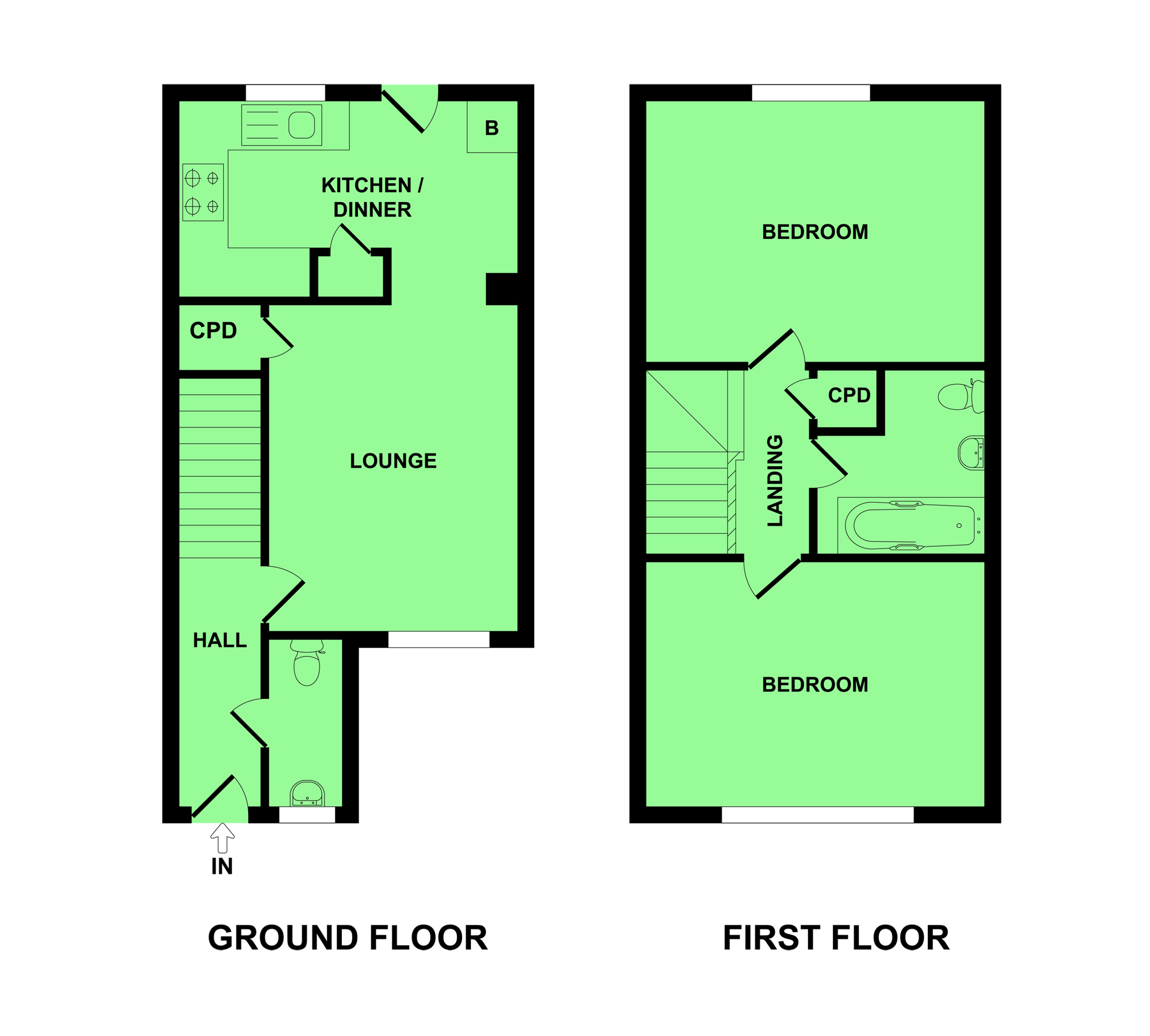 2 bed terraced house for sale in High Street, CaisterOnSea, Great