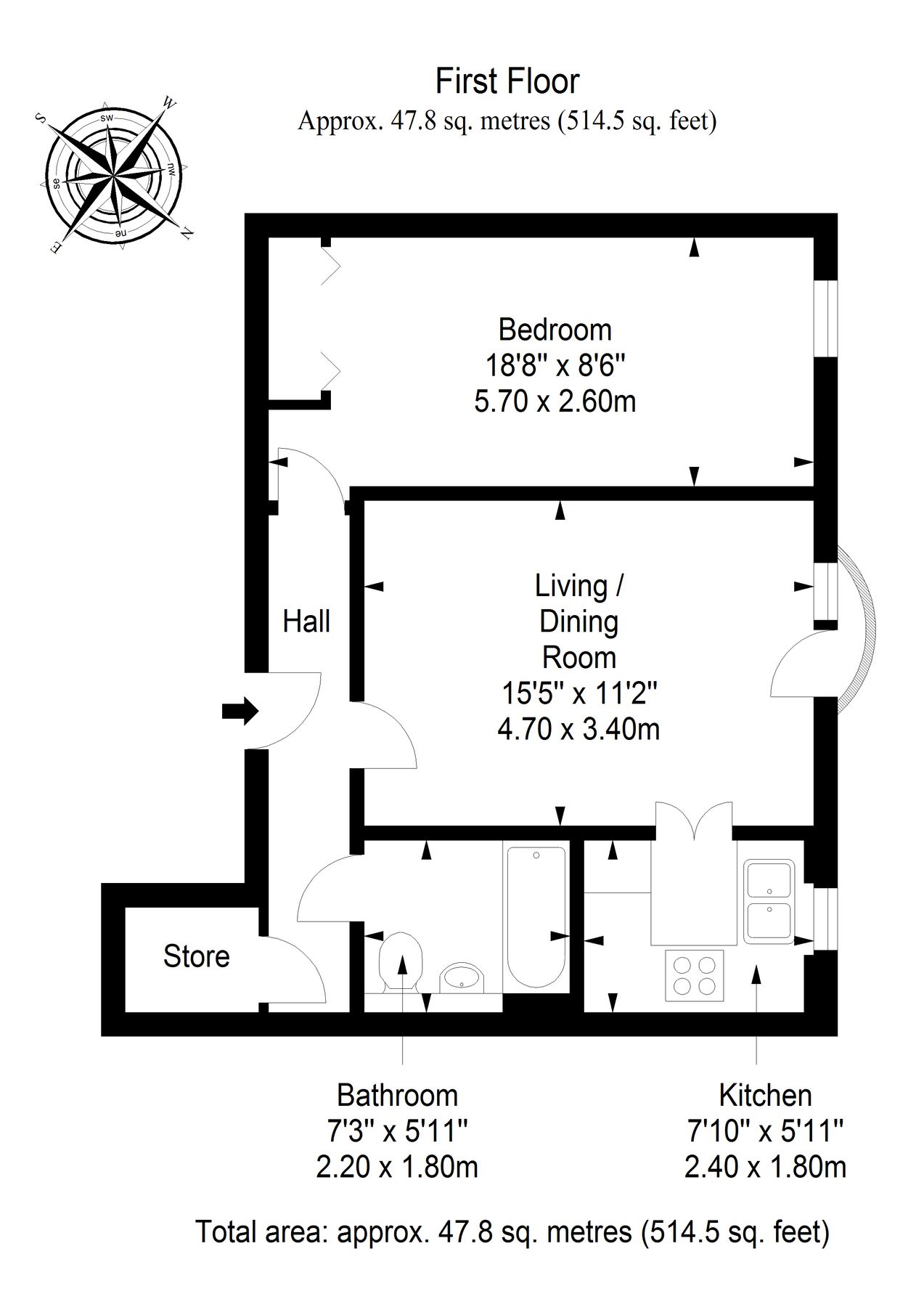 1 bed flat for sale in 24 Craigleith View, Station Road, North Berwick