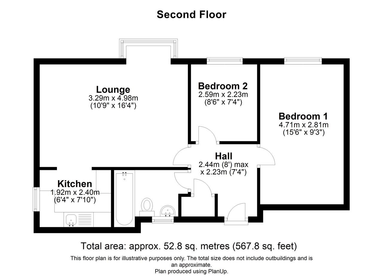 2 bed flat for sale in Redwood Grove, Bedford MK42 Zoopla