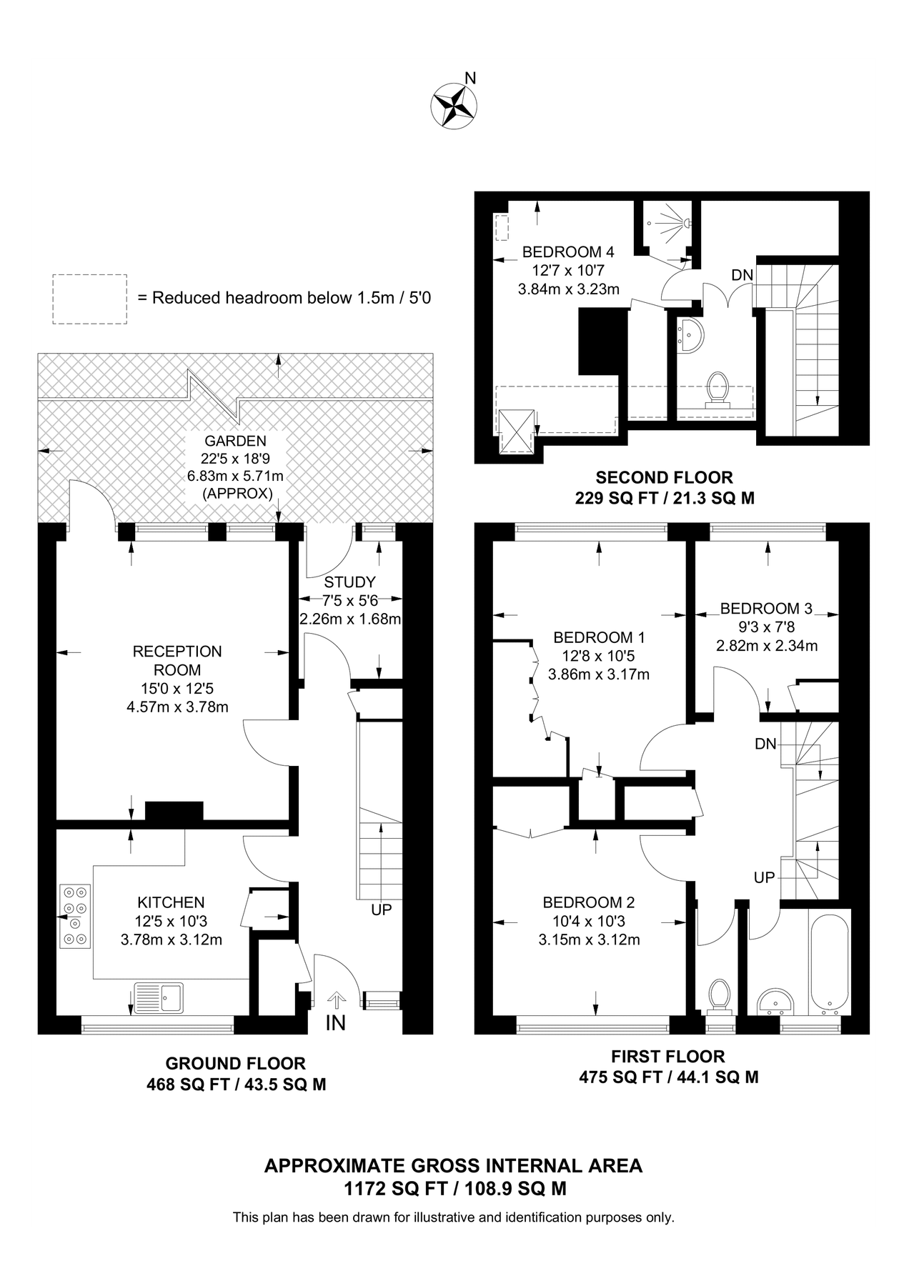 4 bed terraced house for sale in River Park Gardens, Shortlands