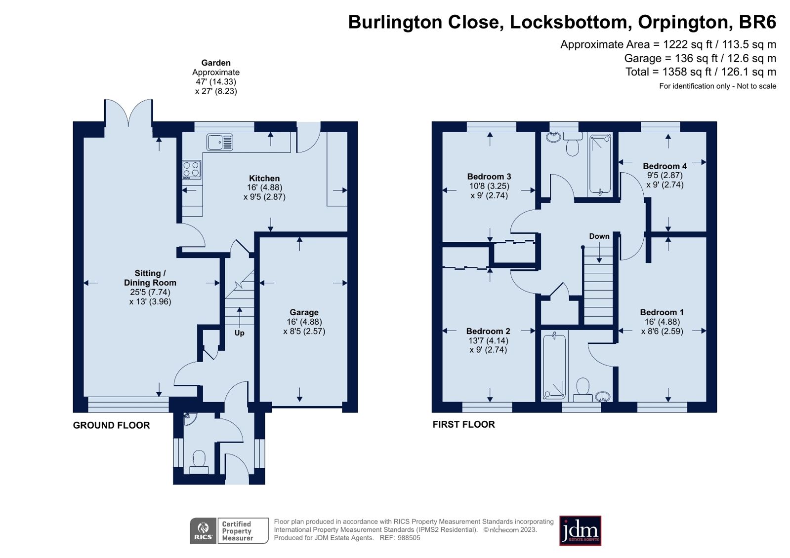 4 bed detached house for sale in Burlington Close, Locksbottom